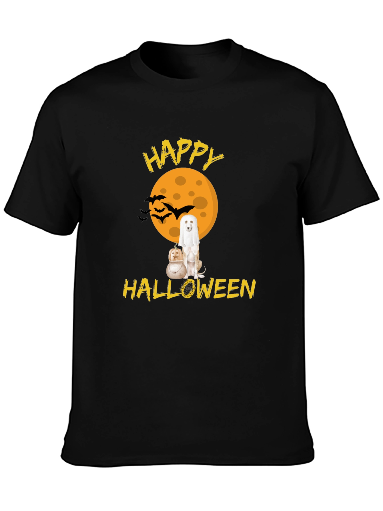 Happy Halloween Dog Ghost T-Shirt