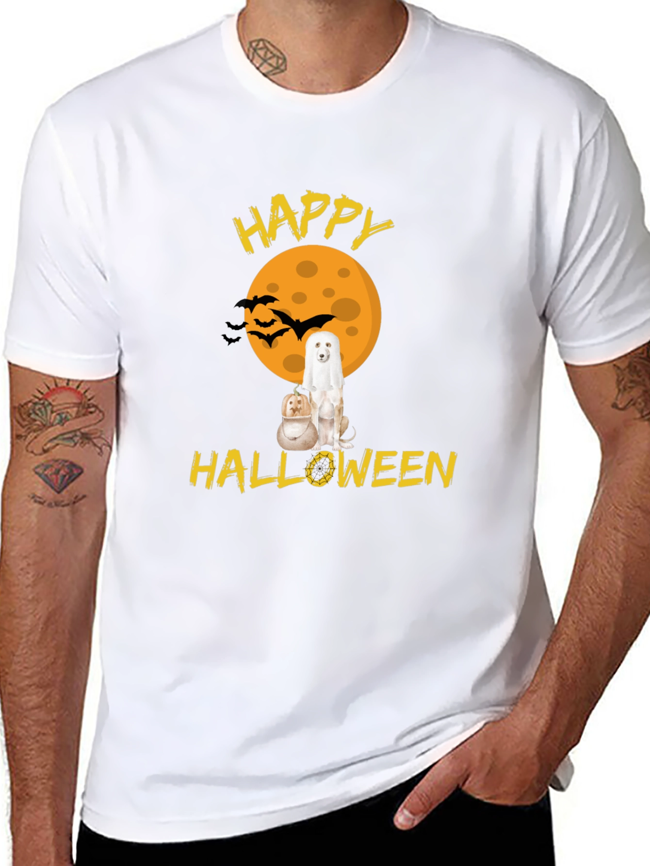 Happy Halloween Dog Ghost T-Shirt