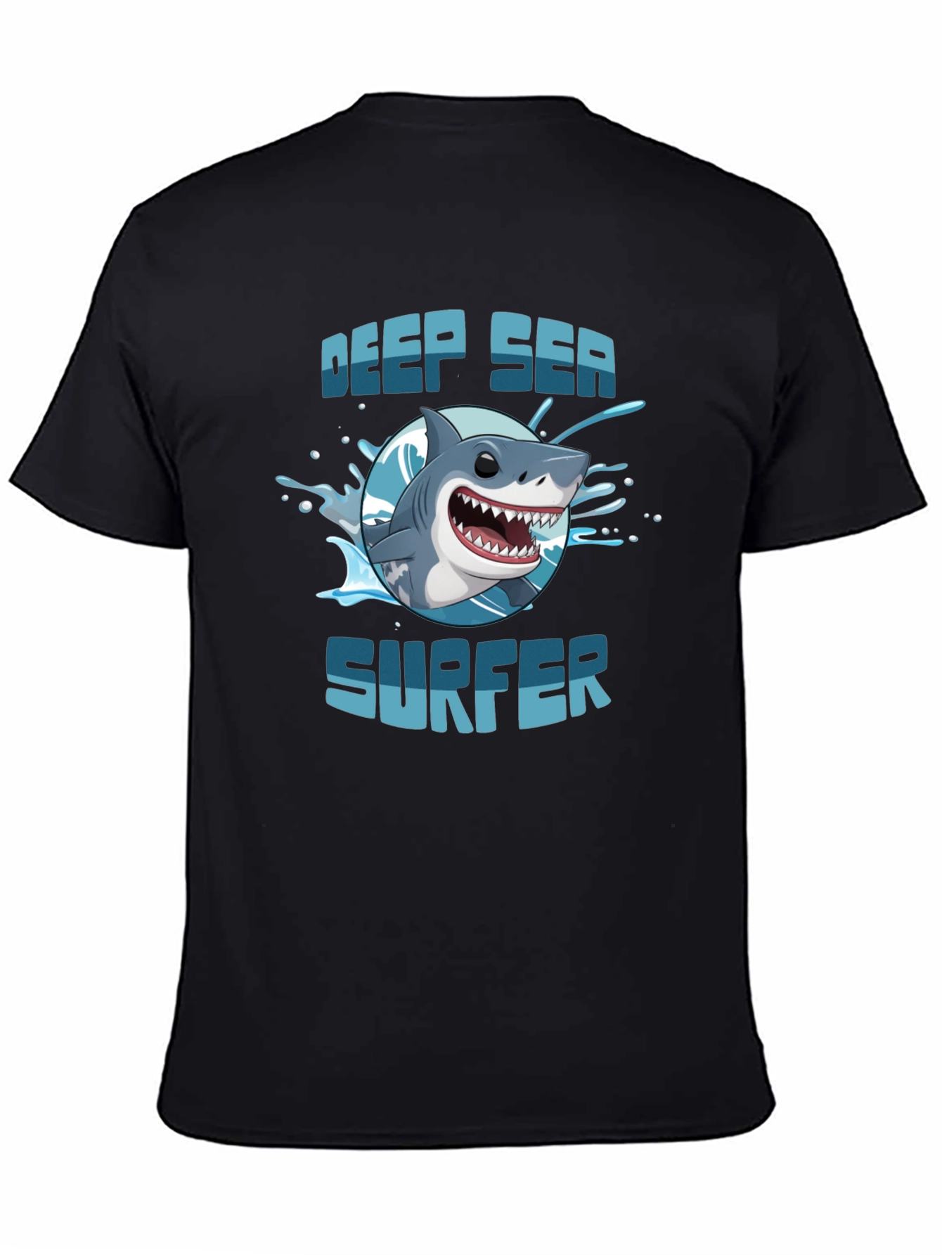 Deep Sea Surfer Graphic T-Shirt - Black Cotton Tee