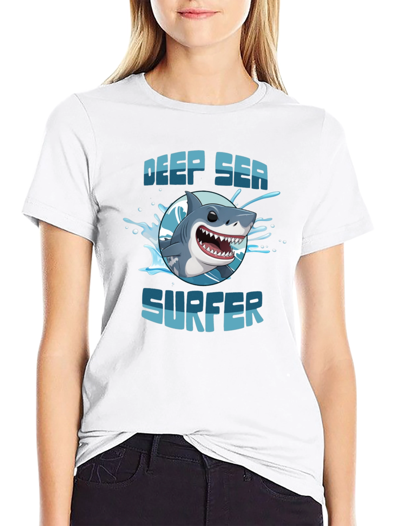 Deep Sea Surfer Graphic T-Shirt - Black Cotton Tee