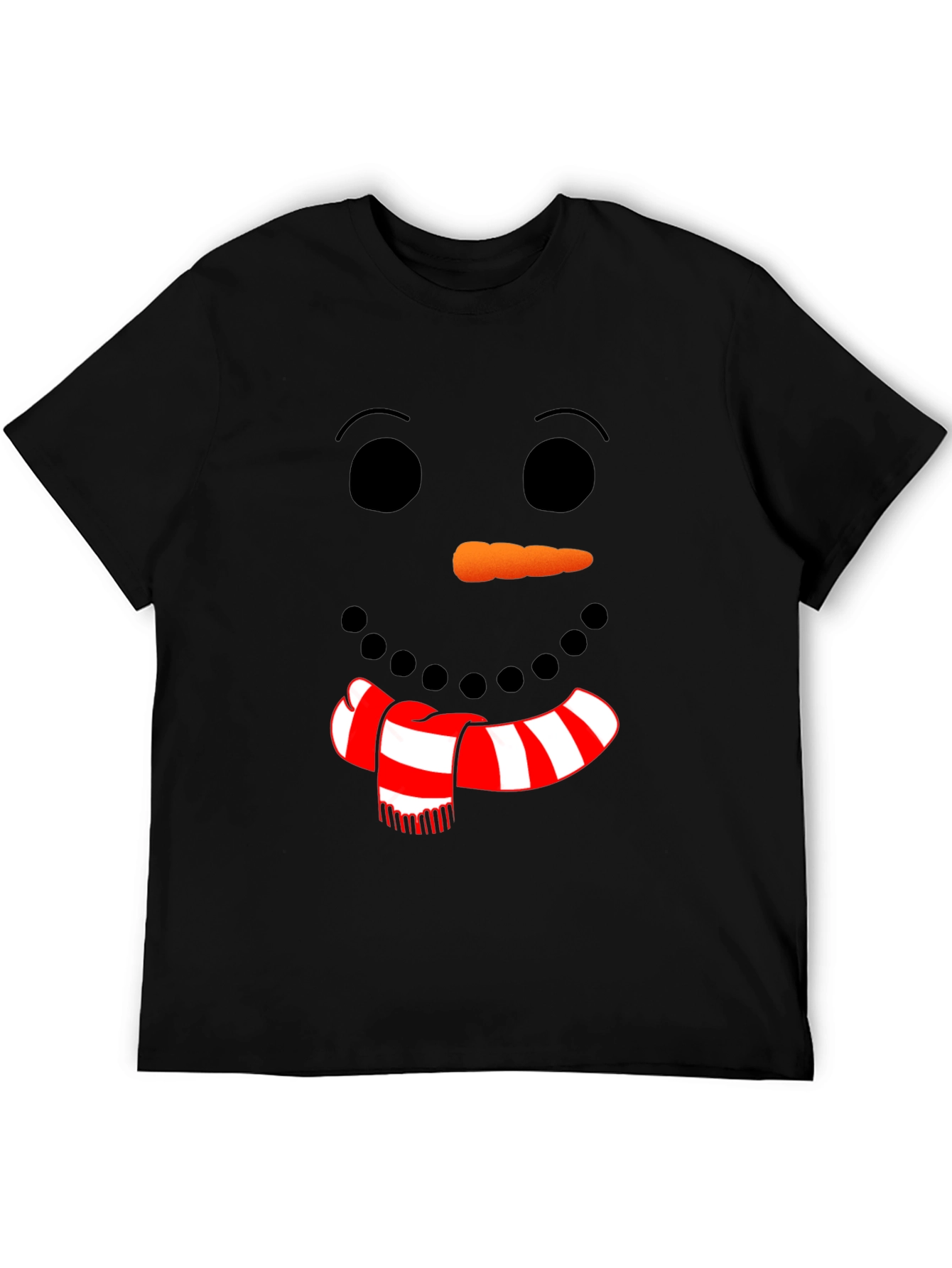 Festive Snowman Face Graphic Tee
