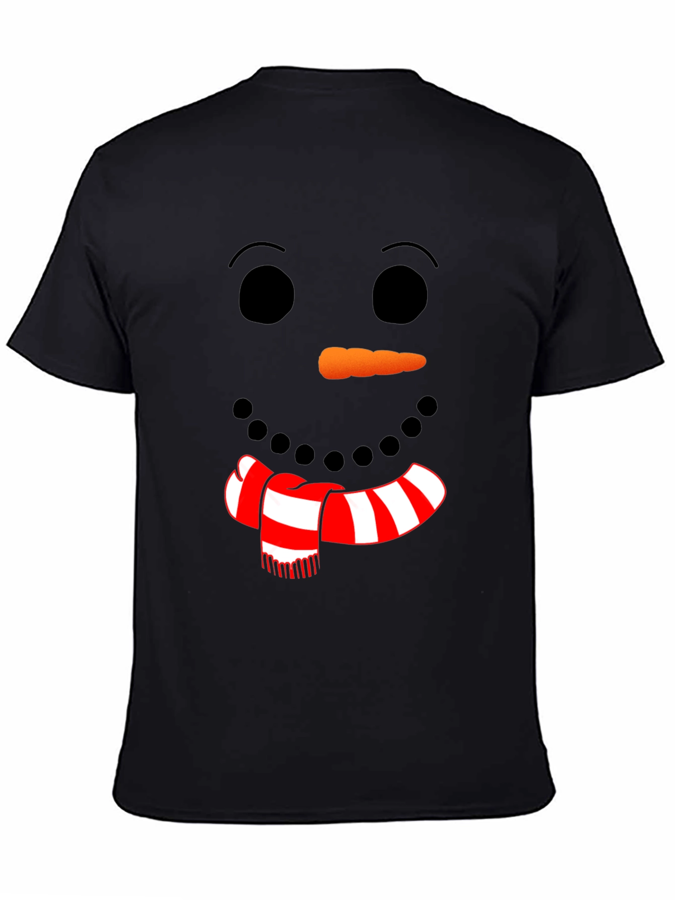 Festive Snowman Face Graphic Tee