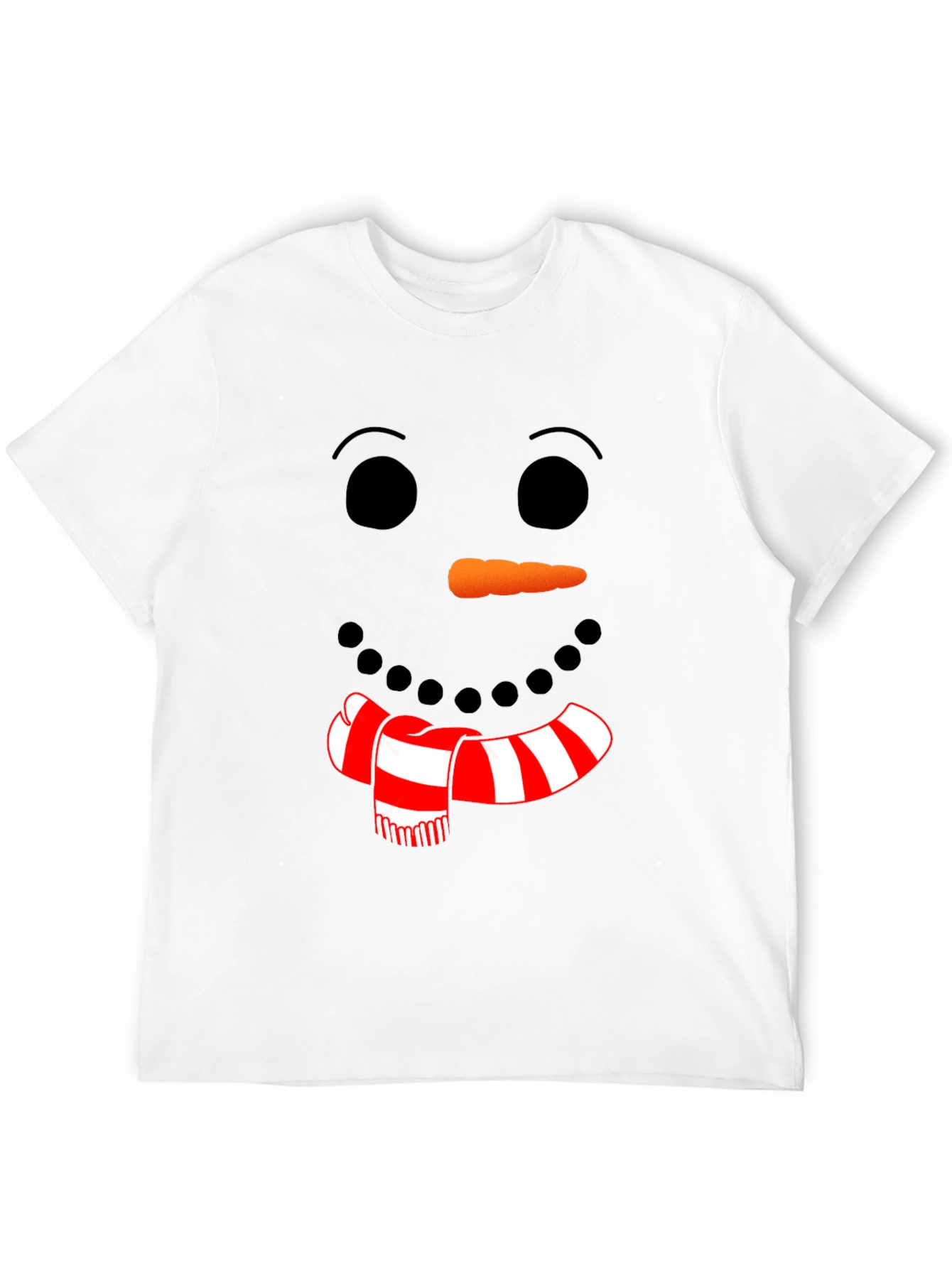 Festive Snowman Face Graphic Tee