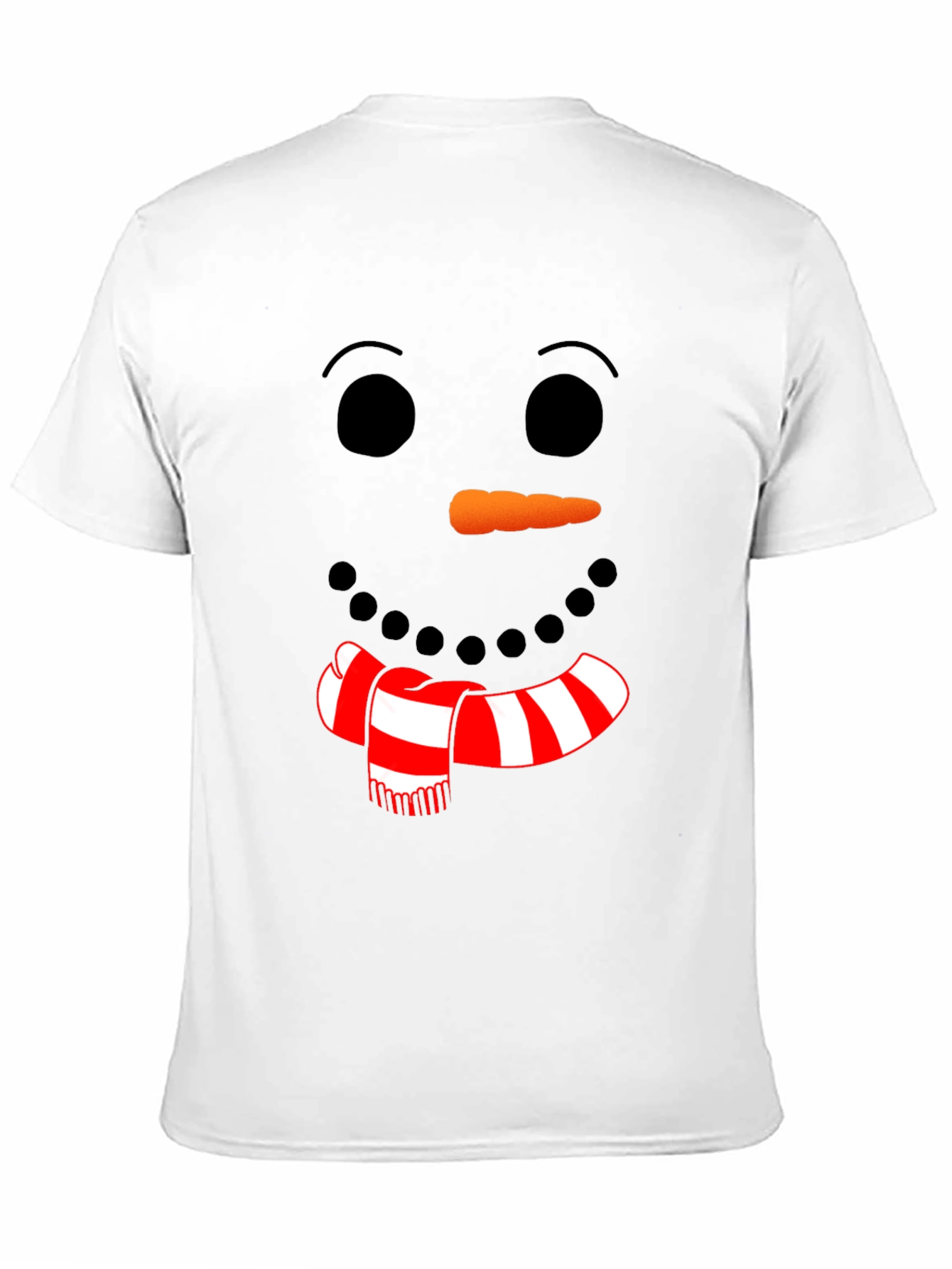Festive Snowman Face Graphic Tee