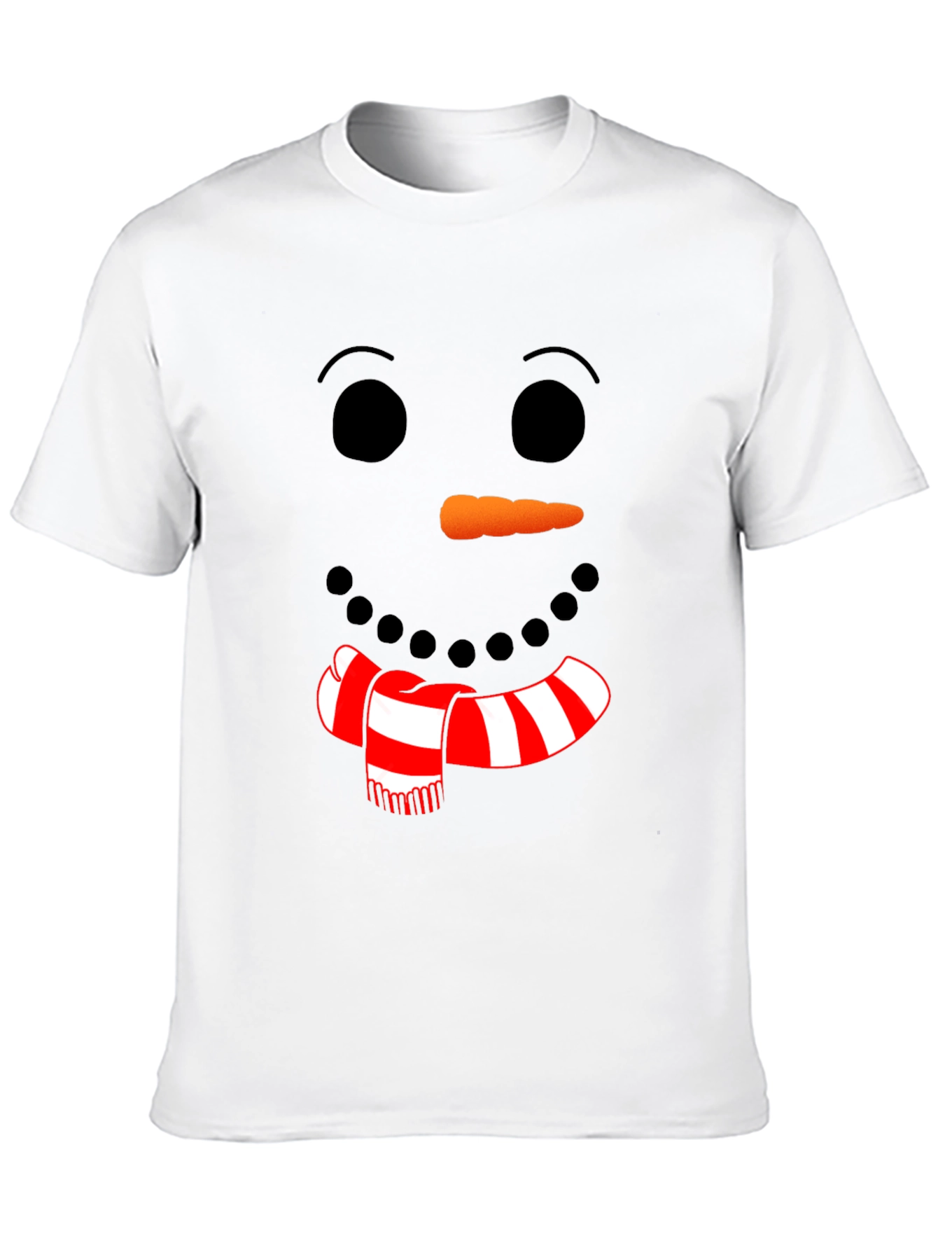 Festive Snowman Face Graphic Tee