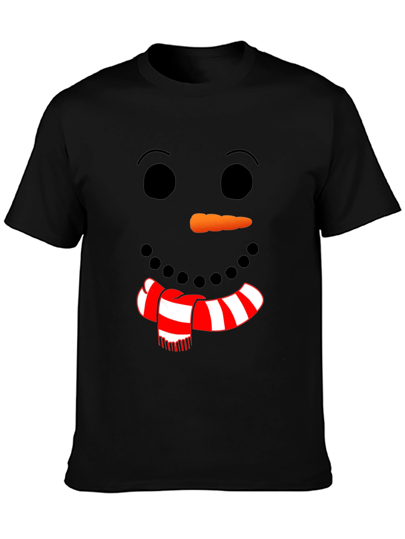 Festive Snowman Face Graphic Tee