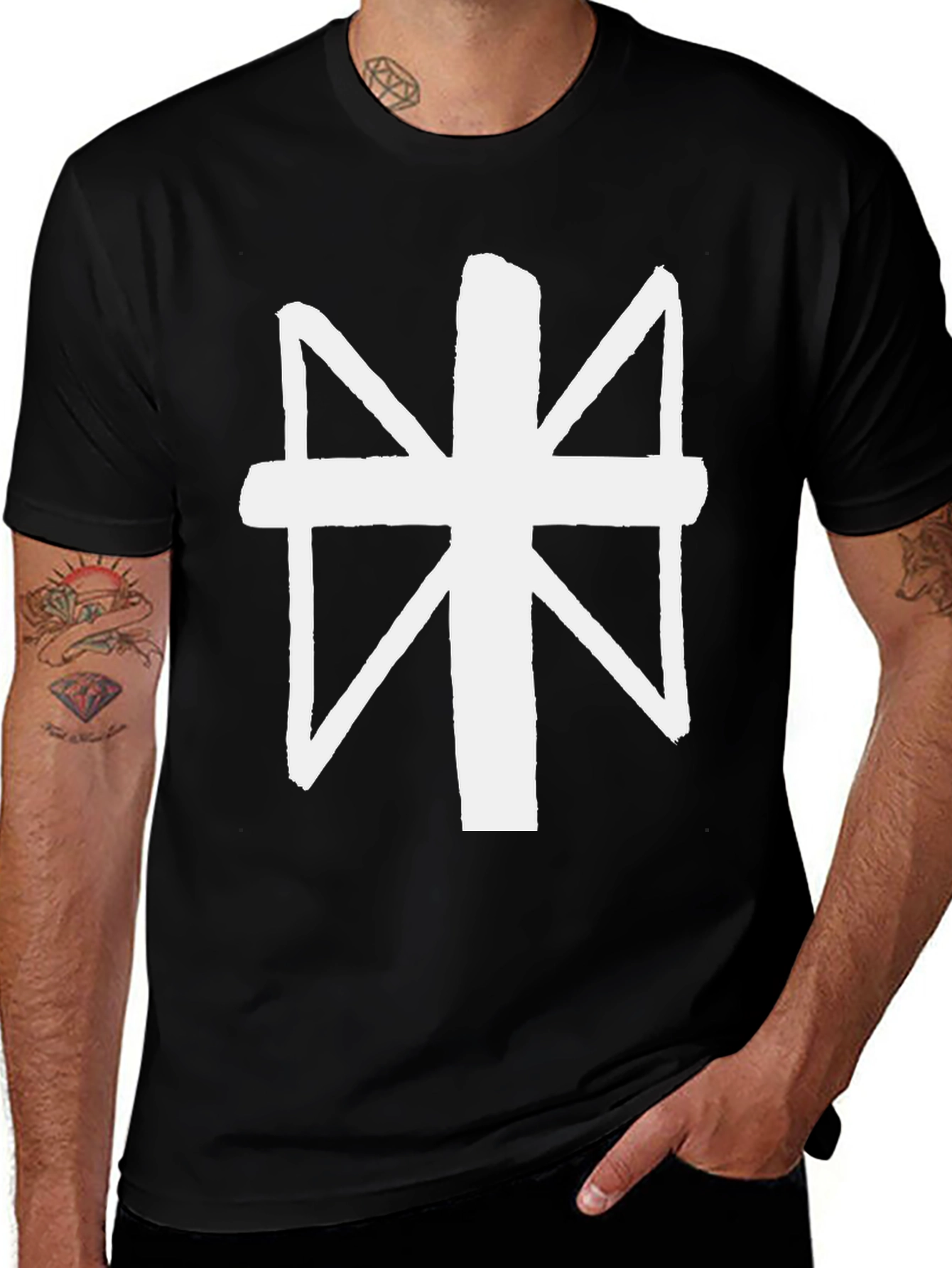 Abstract Symbol Black T-Shirt