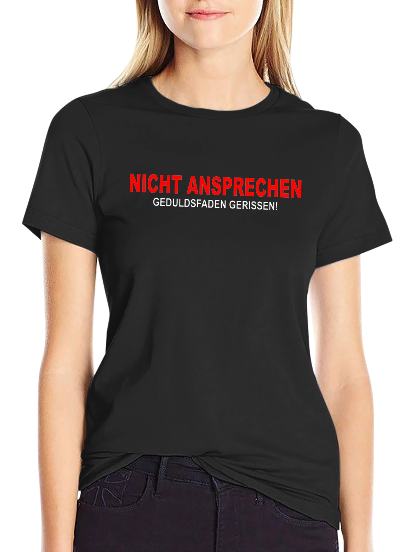 Nicht Ansprechen Black T-Shirt