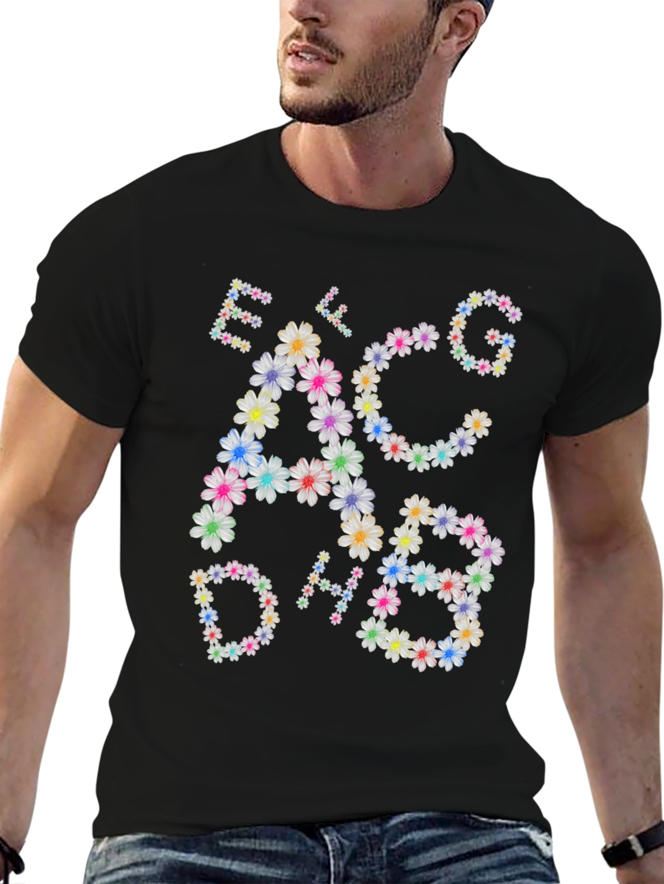 Floral Music Note T-Shirt