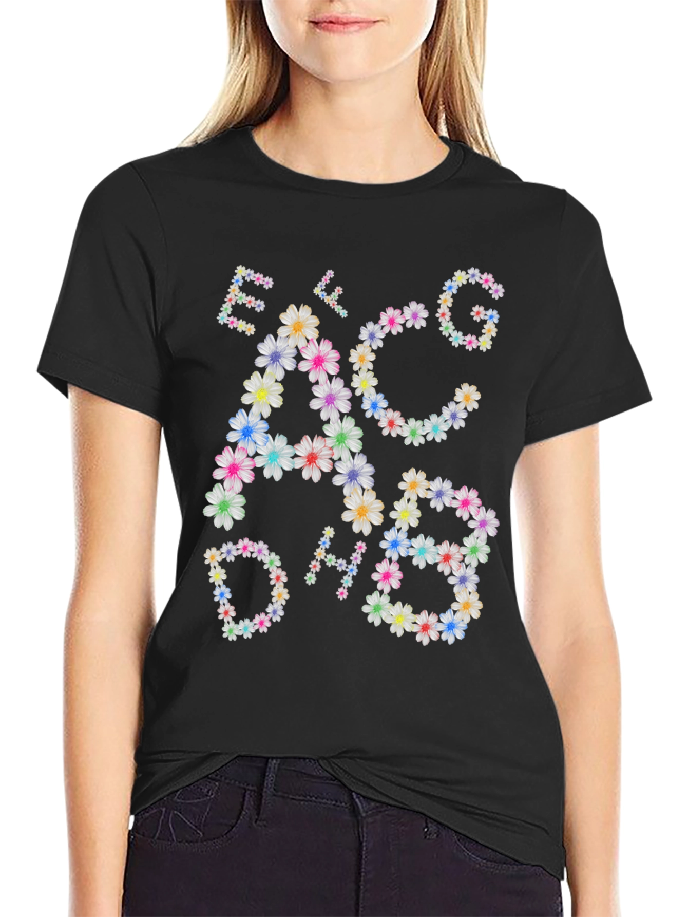 Floral Music Note T-Shirt