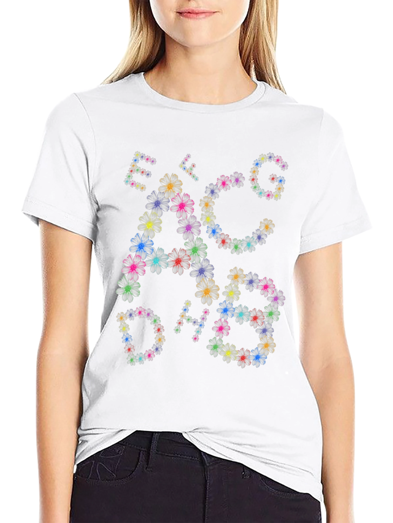 Floral Music Note T-Shirt
