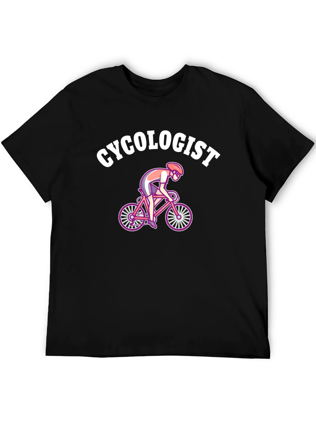 Cycologist Black T-Shirt - Cycling Humor