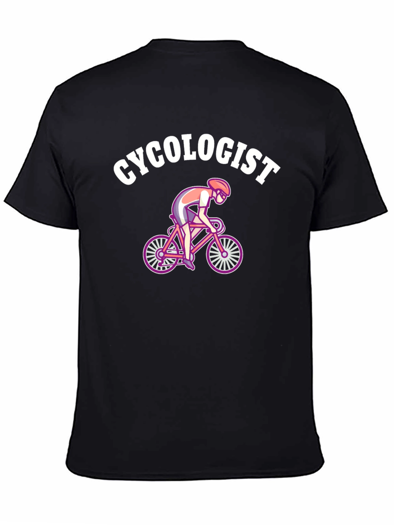Cycologist Black T-Shirt - Cycling Humor