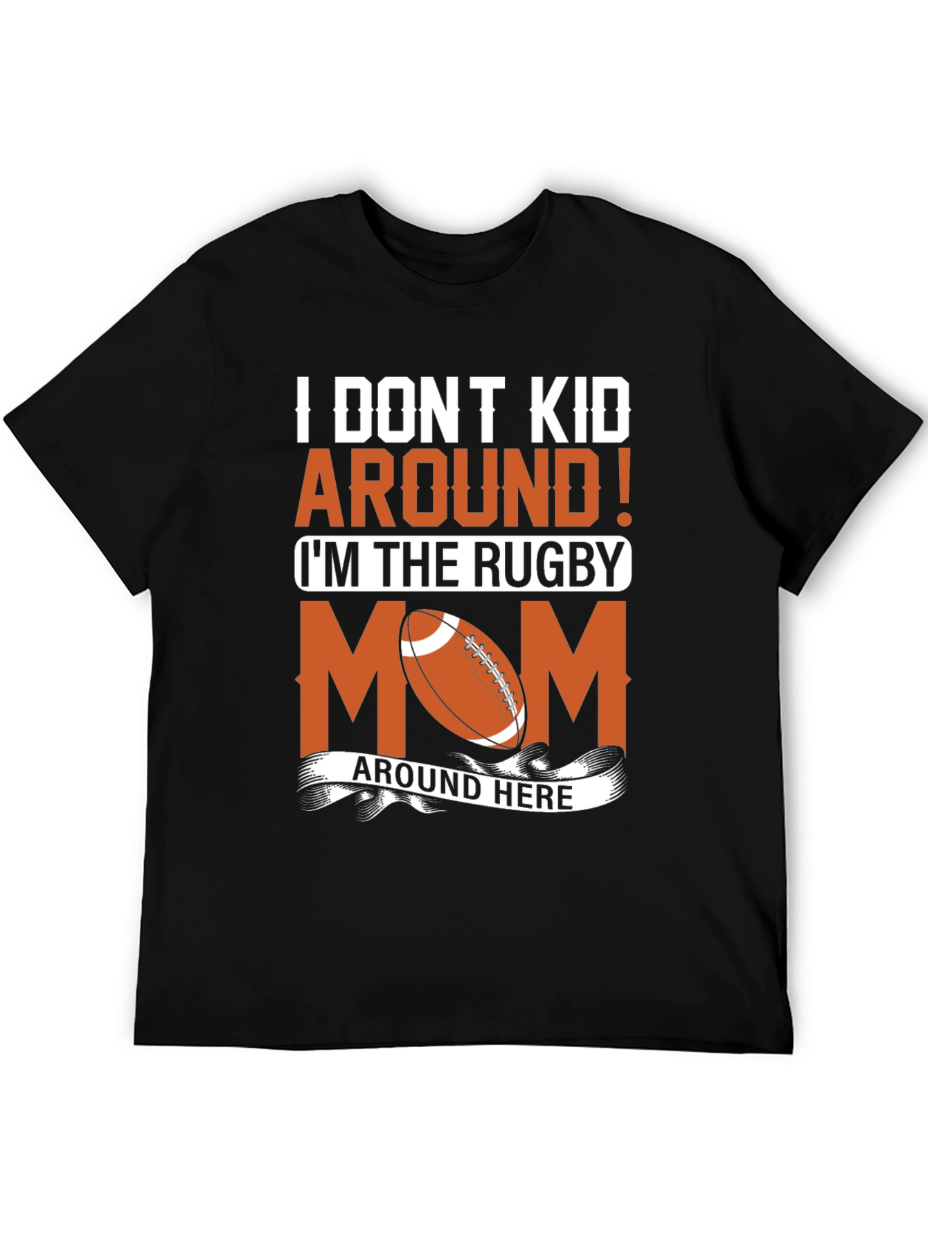 Rugby Mom Graphic T-Shirt - Fun Sports Apparel