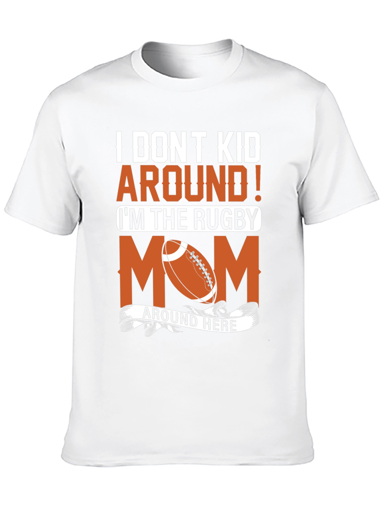 Rugby Mom Graphic T-Shirt - Fun Sports Apparel