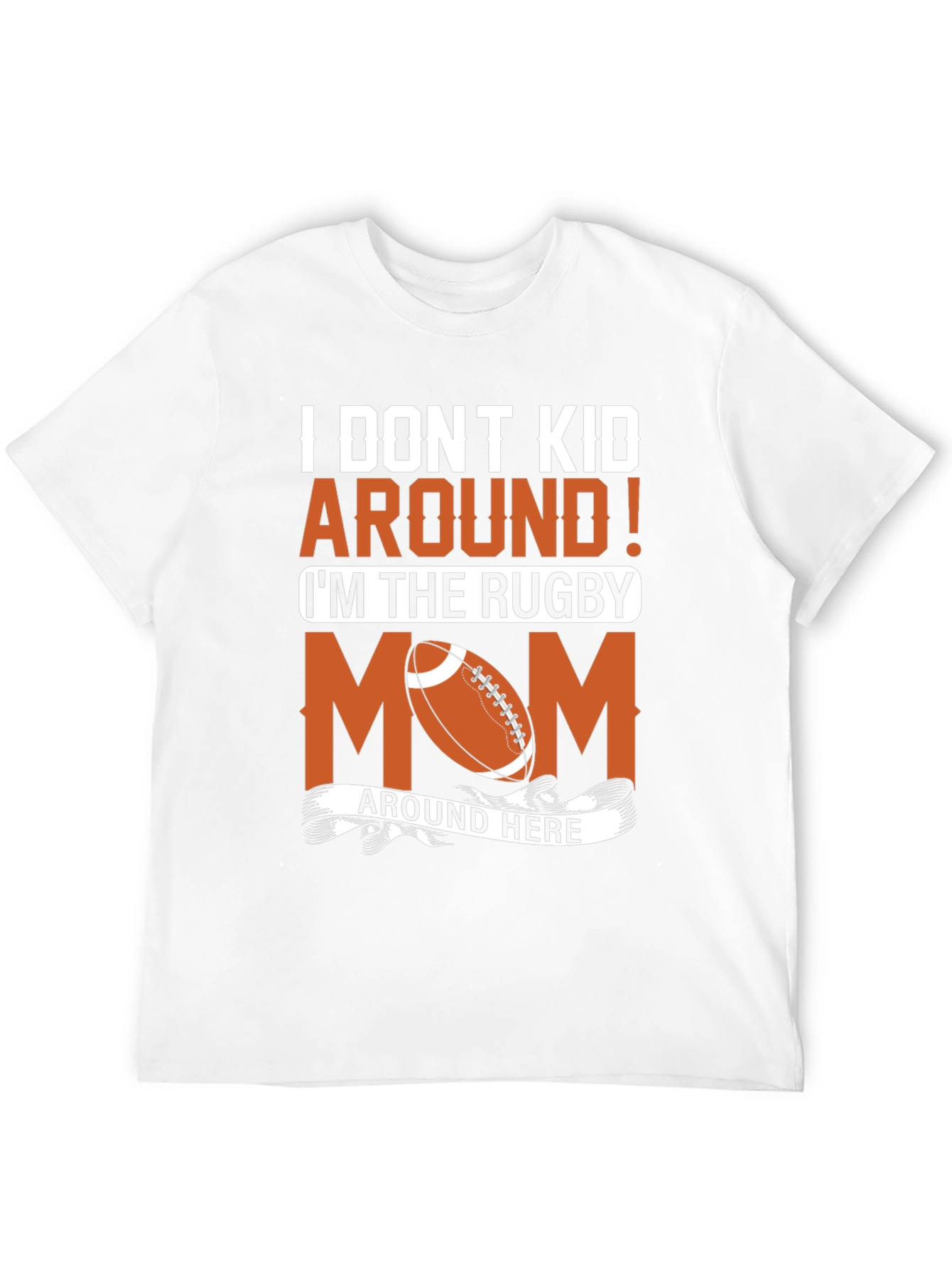 Rugby Mom Graphic T-Shirt - Fun Sports Apparel