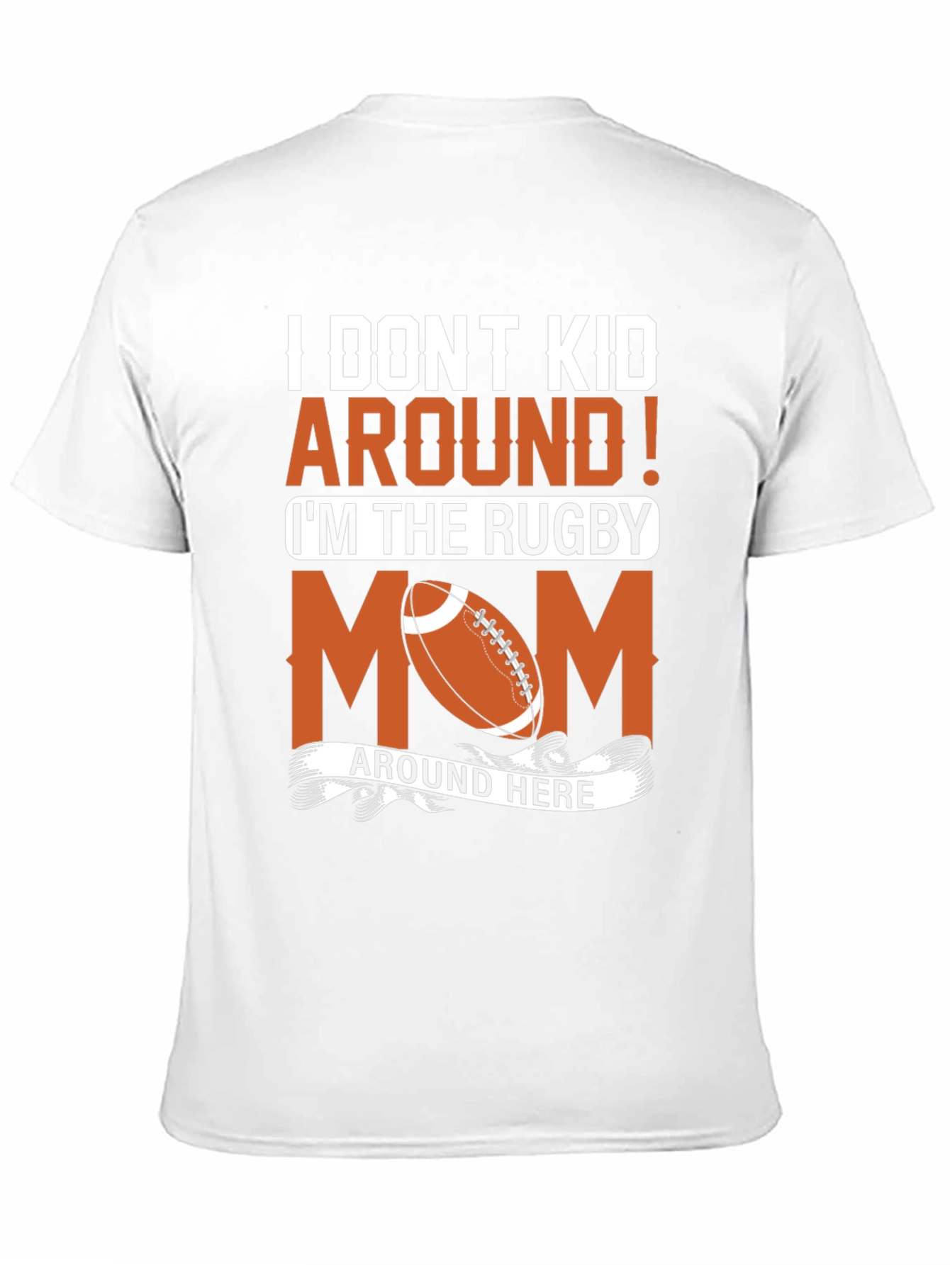 Rugby Mom Graphic T-Shirt - Fun Sports Apparel