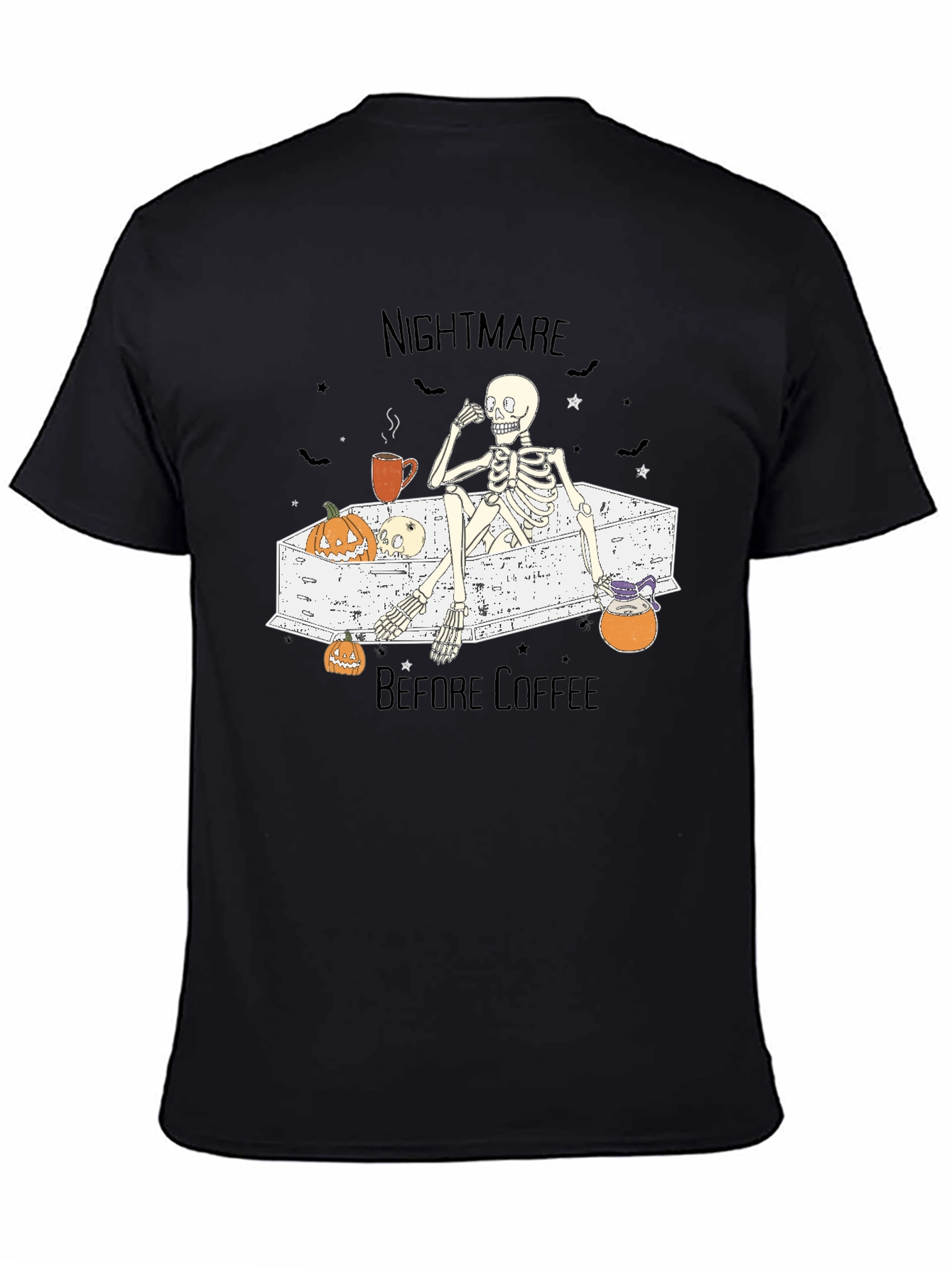 Nightmare Before Coffee Skeleton T-Shirt