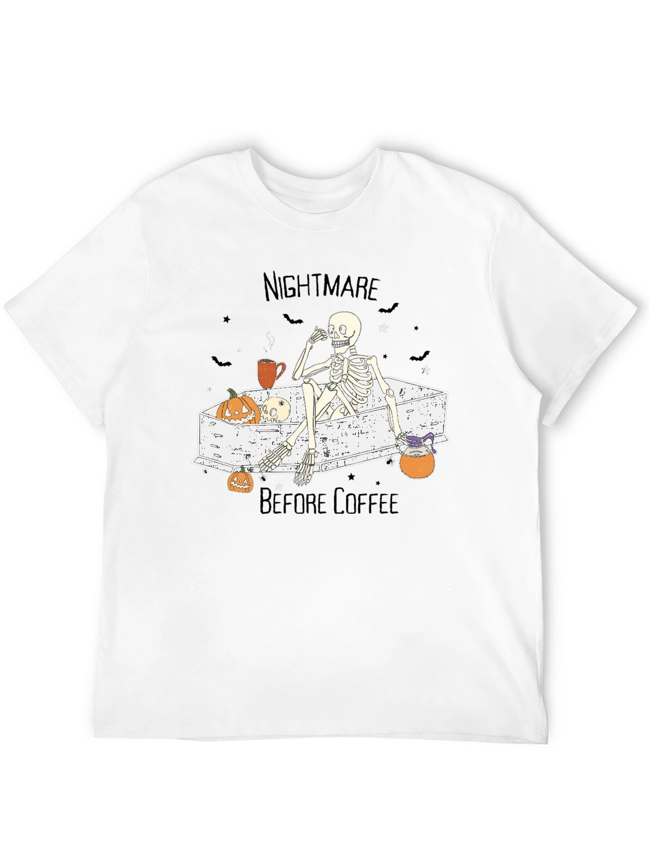 Nightmare Before Coffee Skeleton T-Shirt