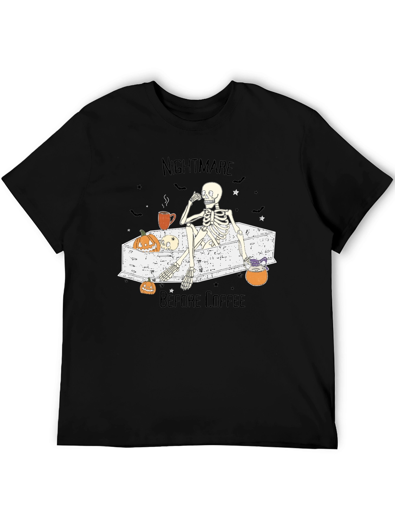 Nightmare Before Coffee Skeleton T-Shirt