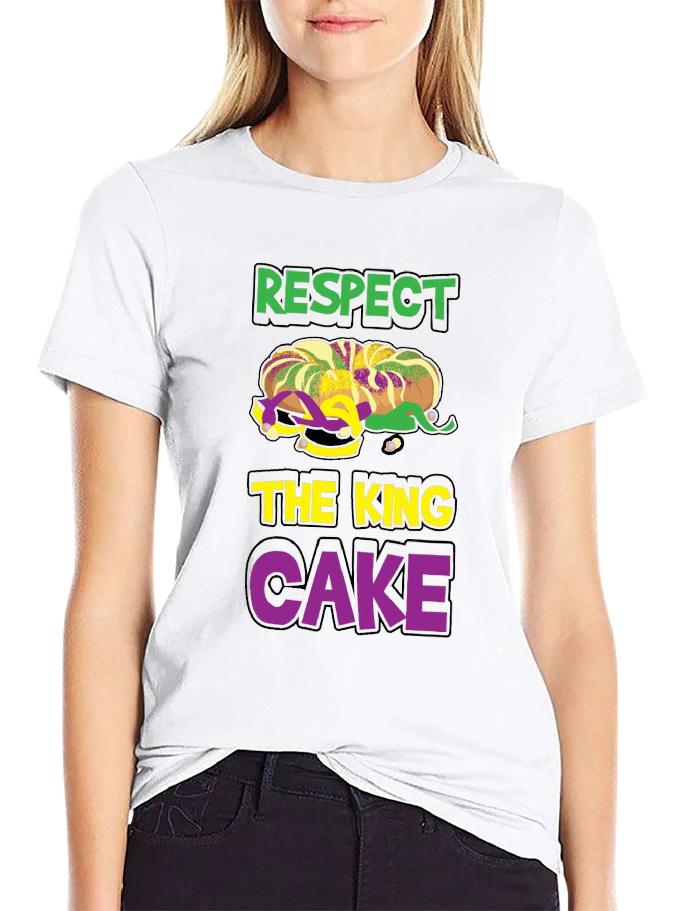 Respect the King Cake T-Shirt - Mardi Gras Tee