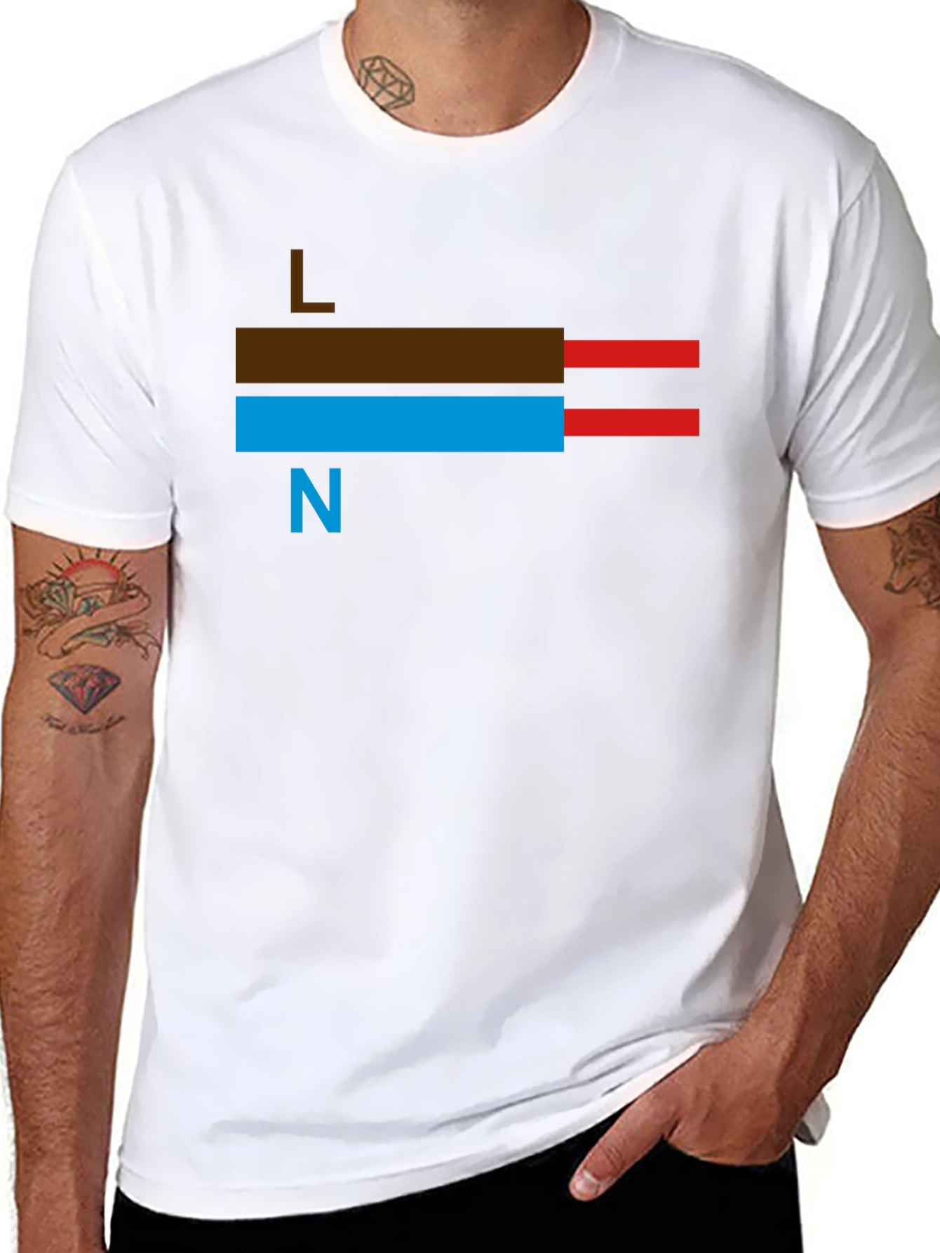 Electrical Wire T-Shirt: Live Neutral Design