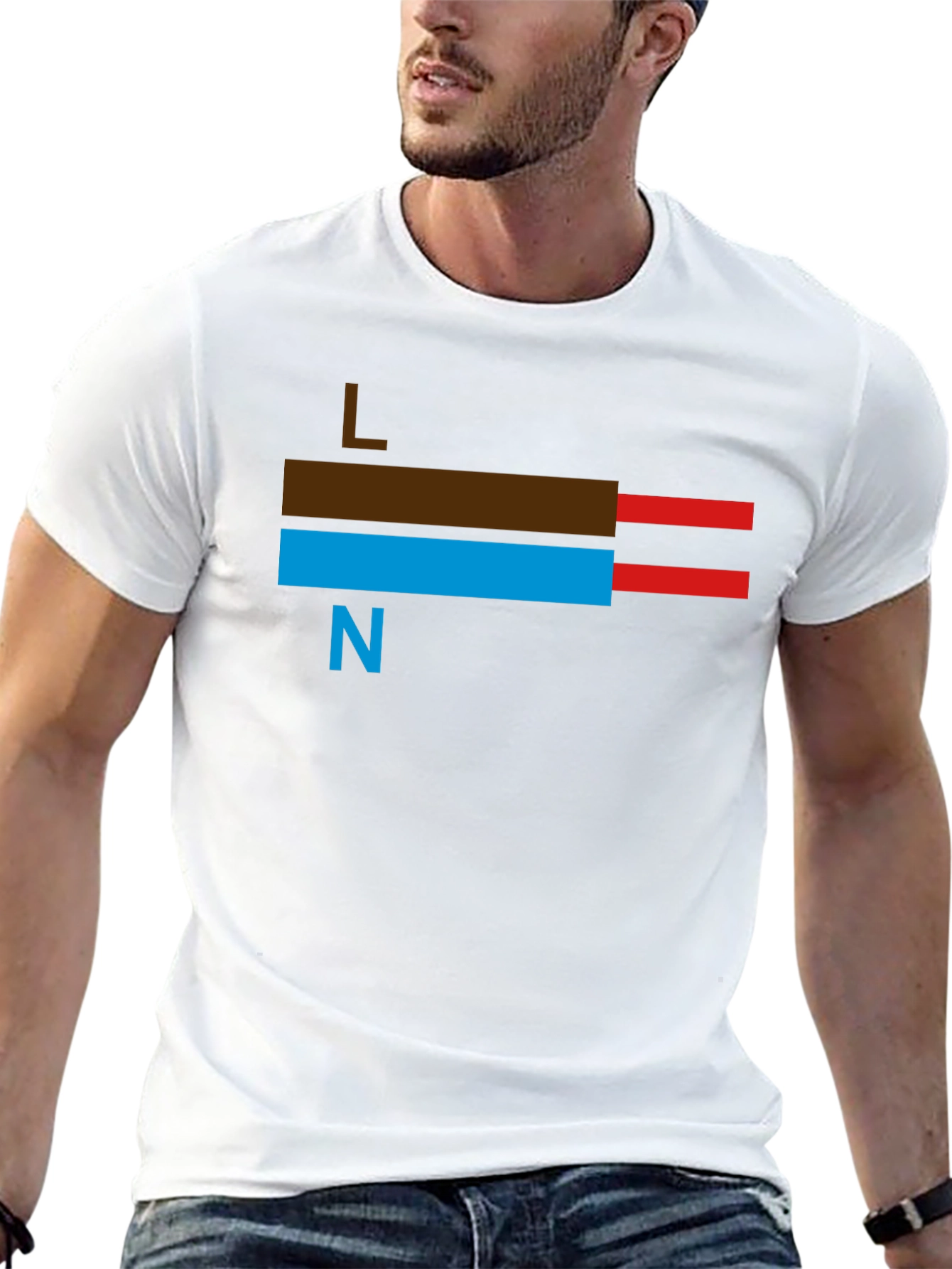 Electrical Wire T-Shirt: Live Neutral Design