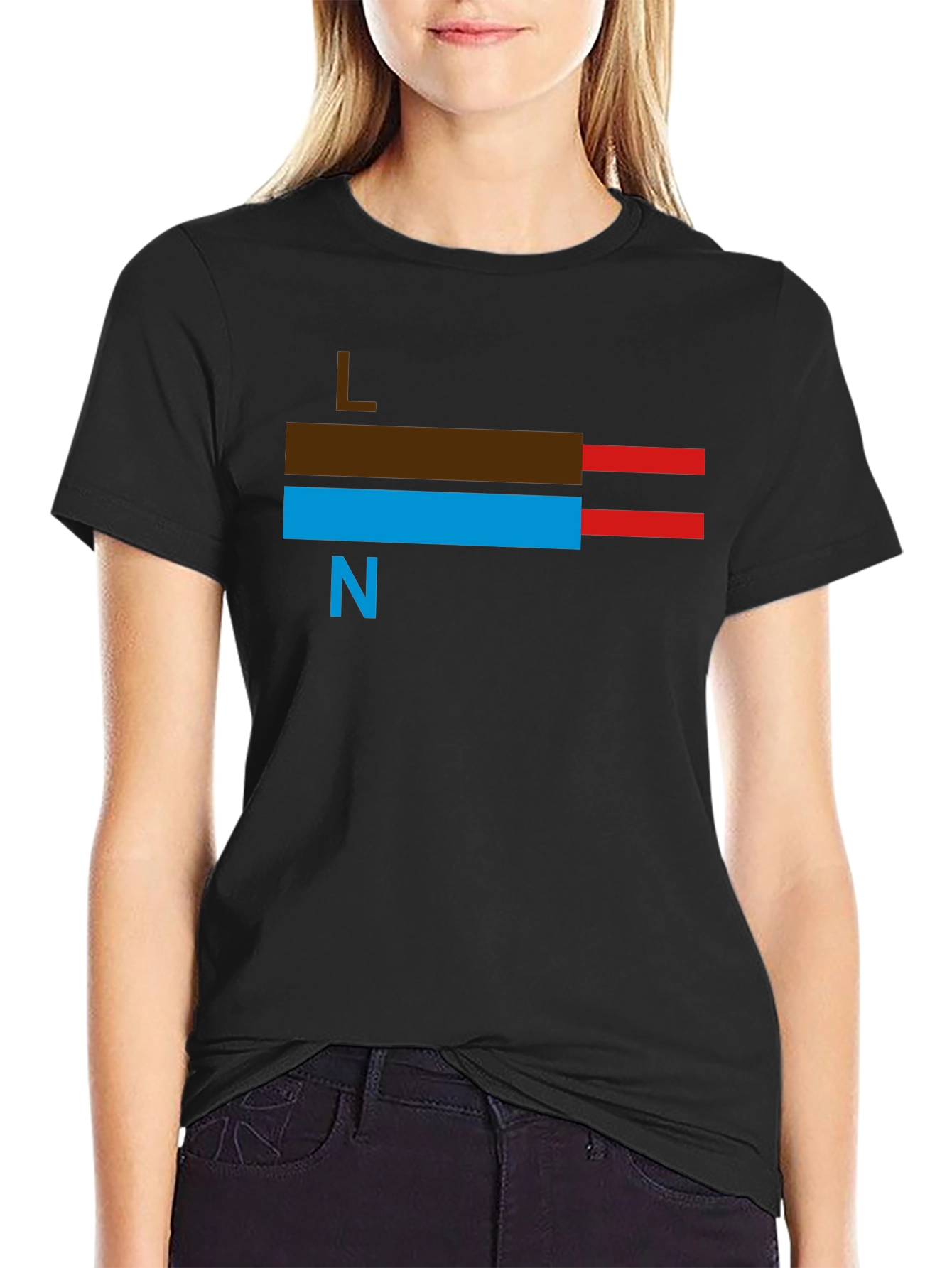 Electrical Wire T-Shirt: Live Neutral Design