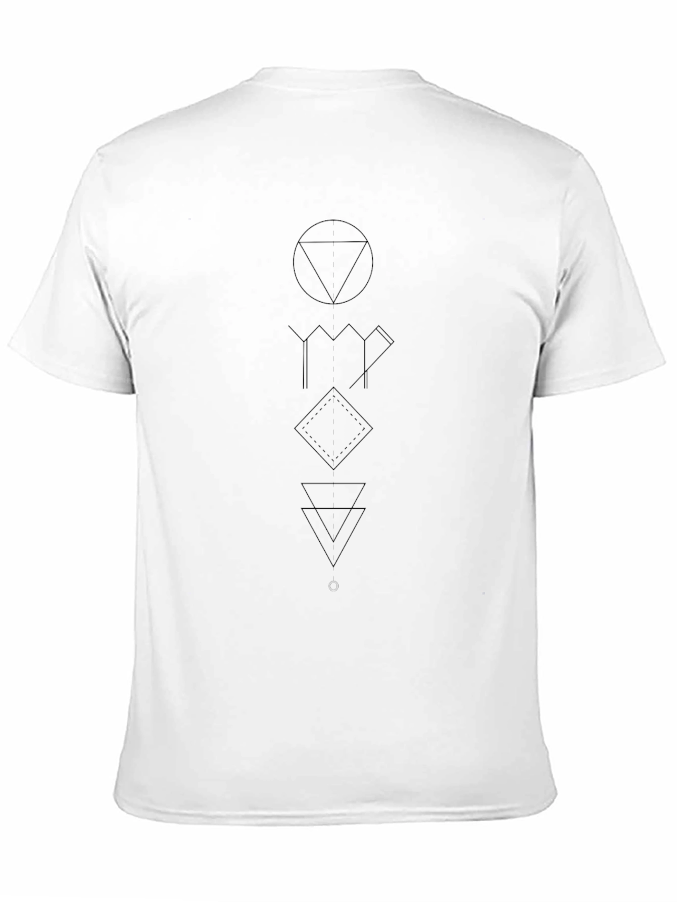 Geometric Symbol Black T-Shirt