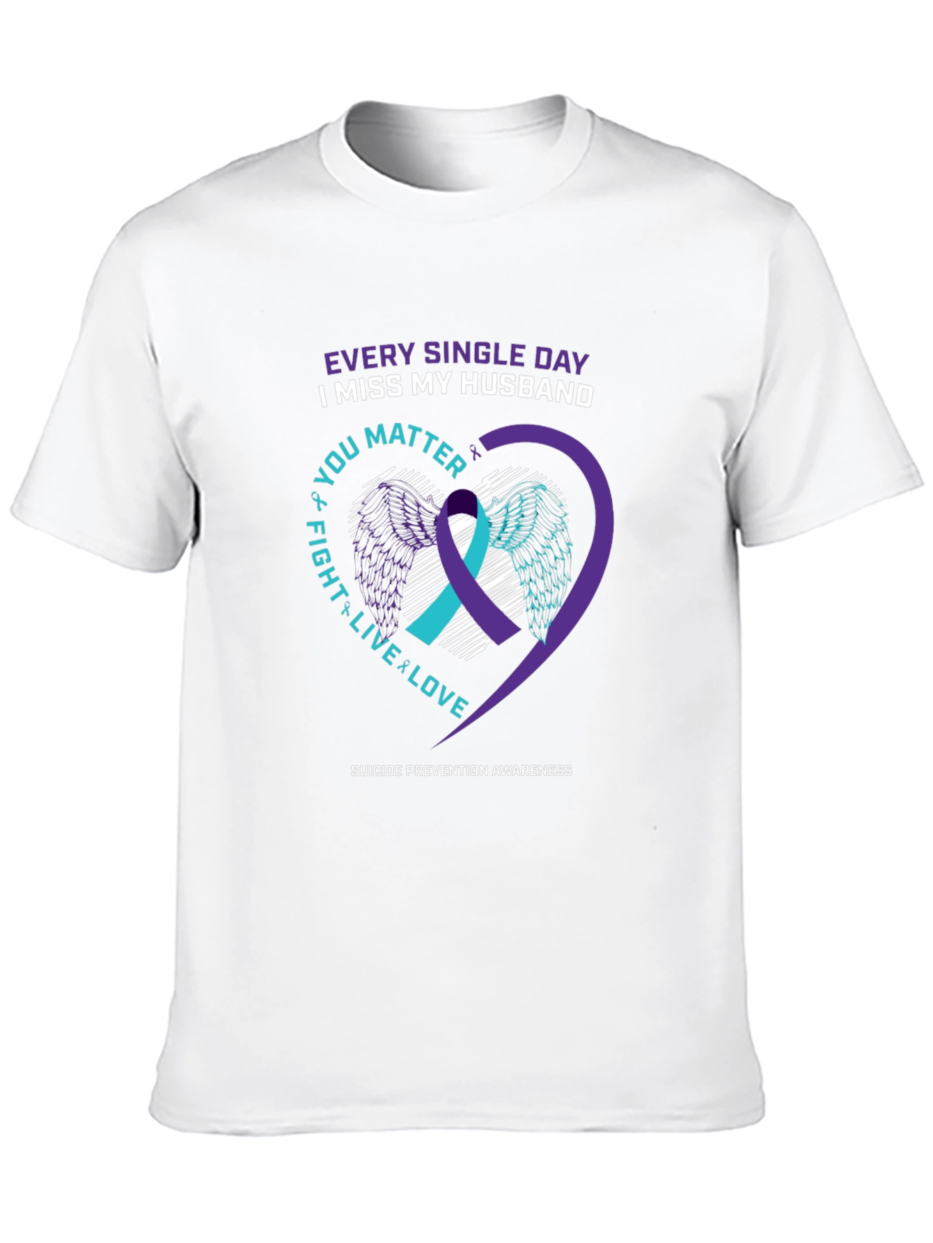 Husband Remembrance Suicide Prevention Awareness T-Shirt
