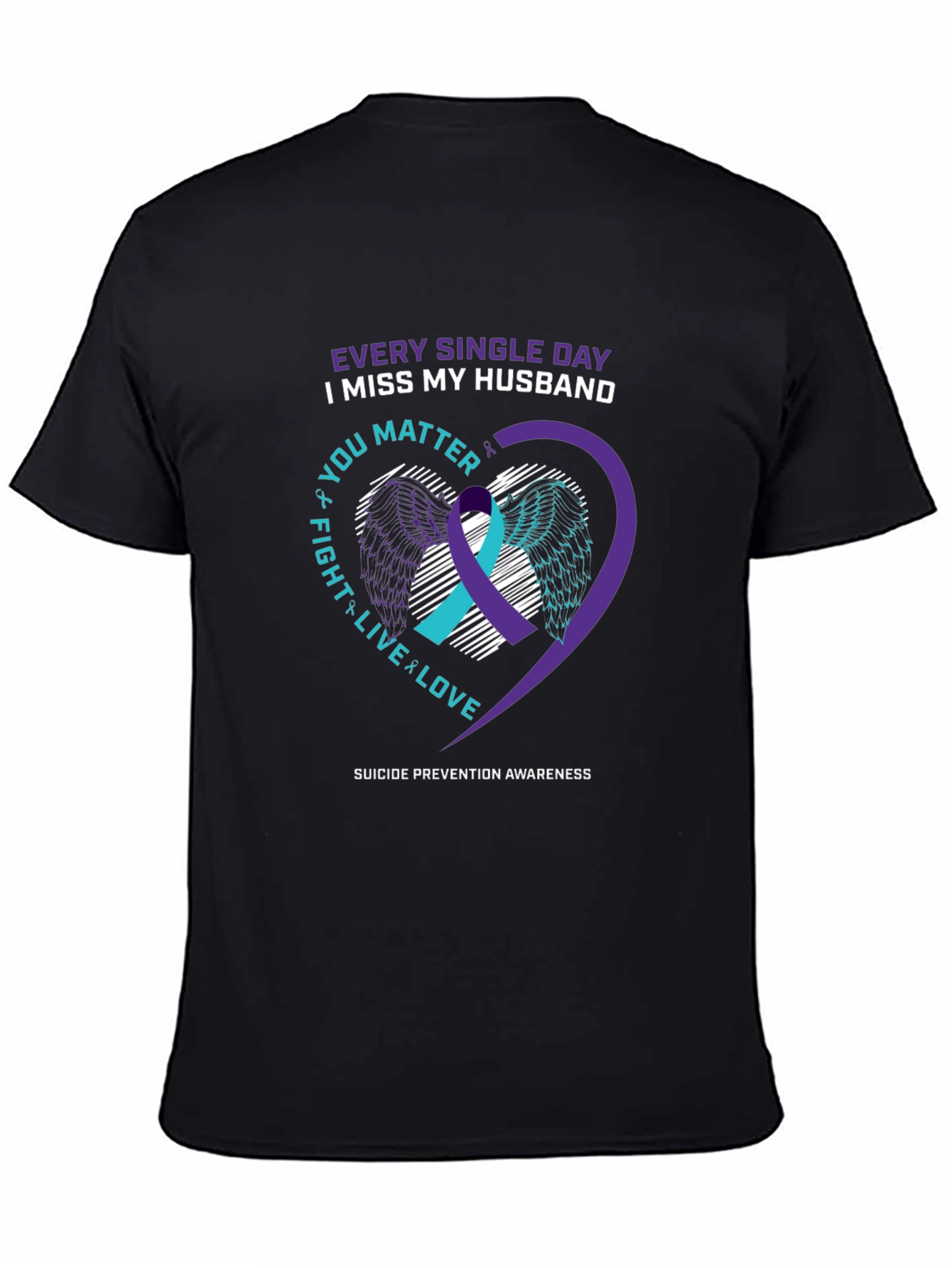 Husband Remembrance Suicide Prevention Awareness T-Shirt