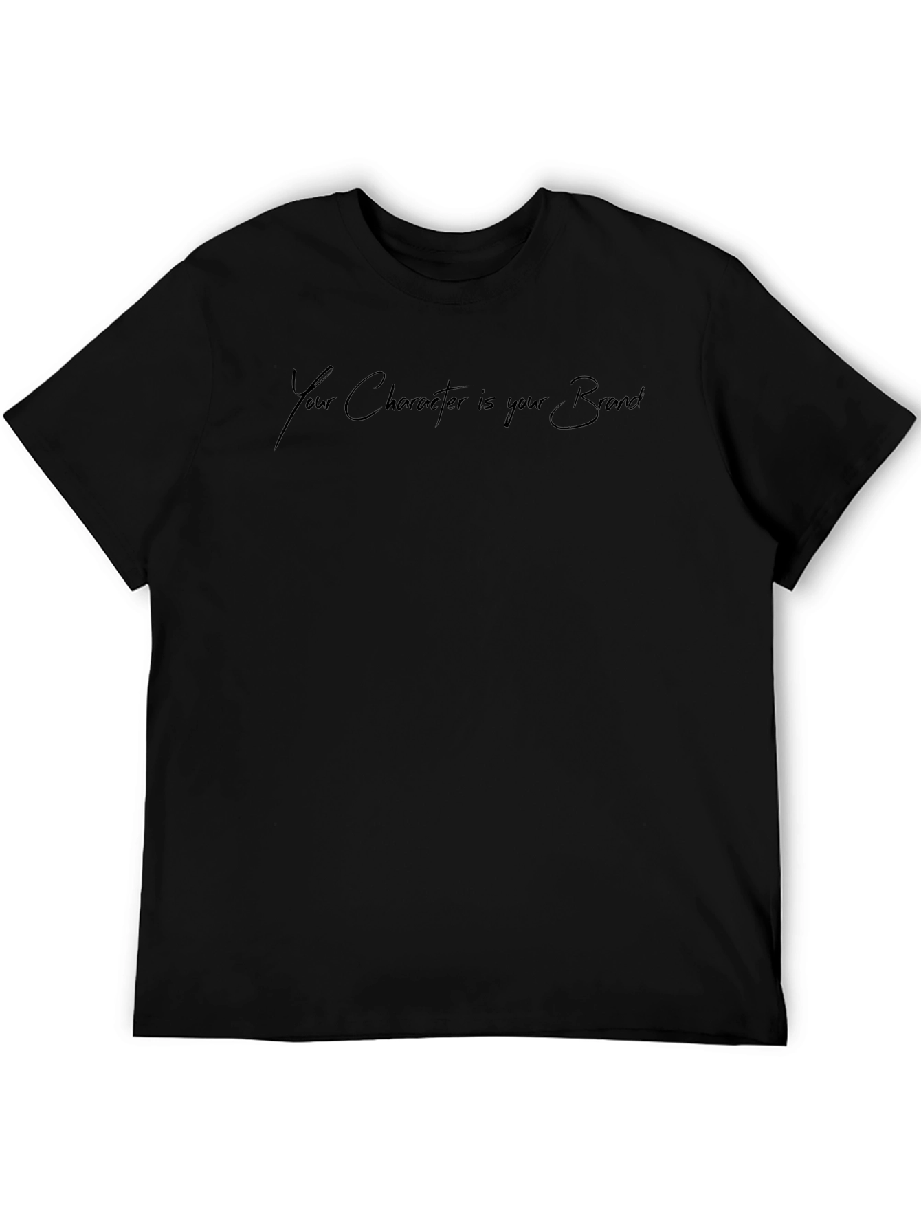 Character is Your Brand Black Graphic Tee