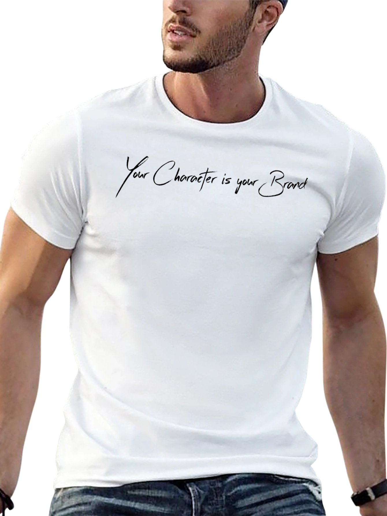 Character is Your Brand Black Graphic Tee