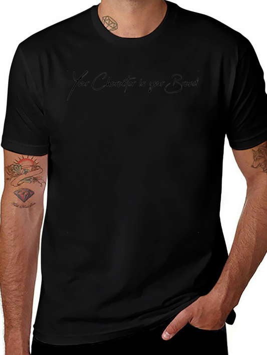 Character is Your Brand Black Graphic Tee