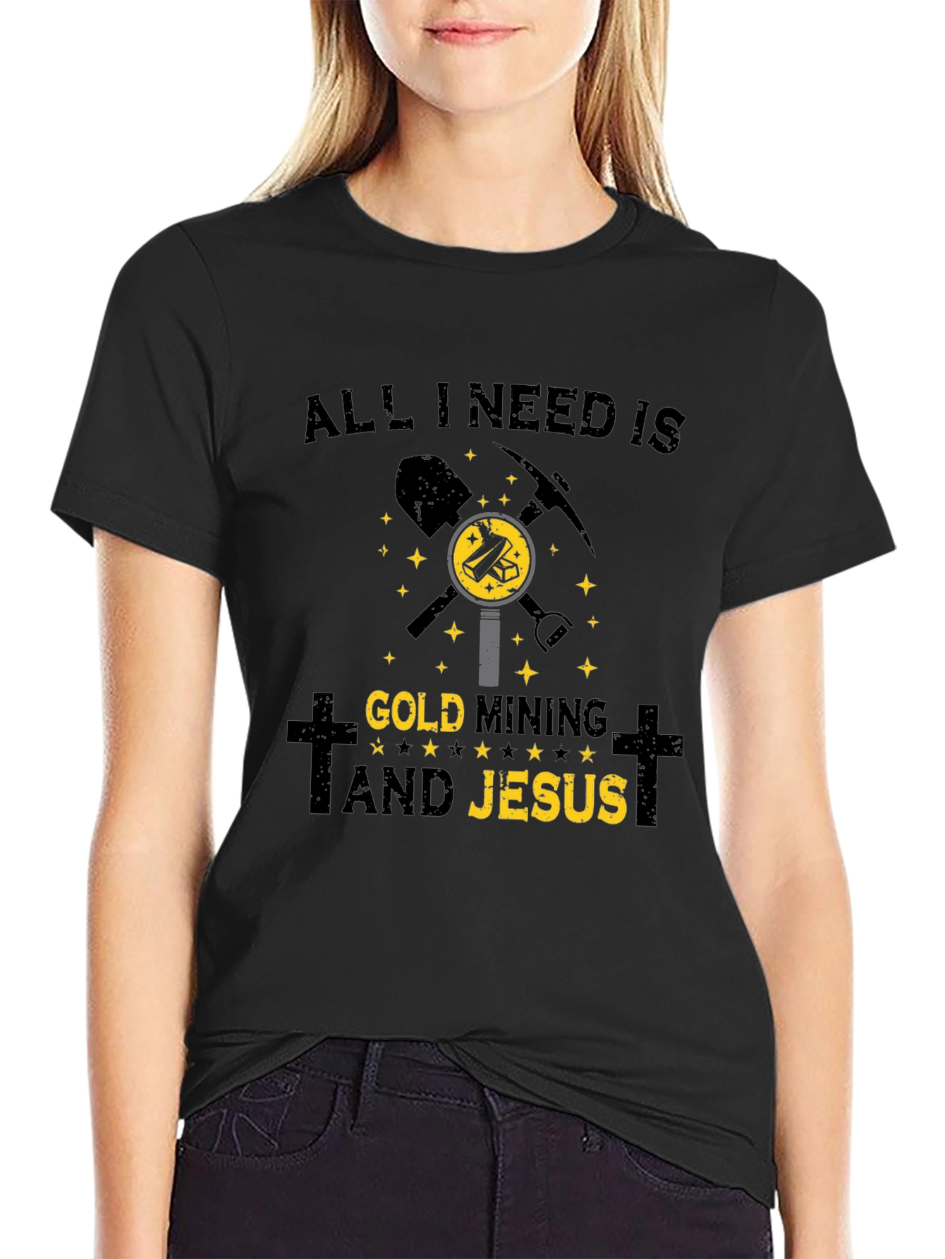 Gold Mining & Jesus T-Shirt
