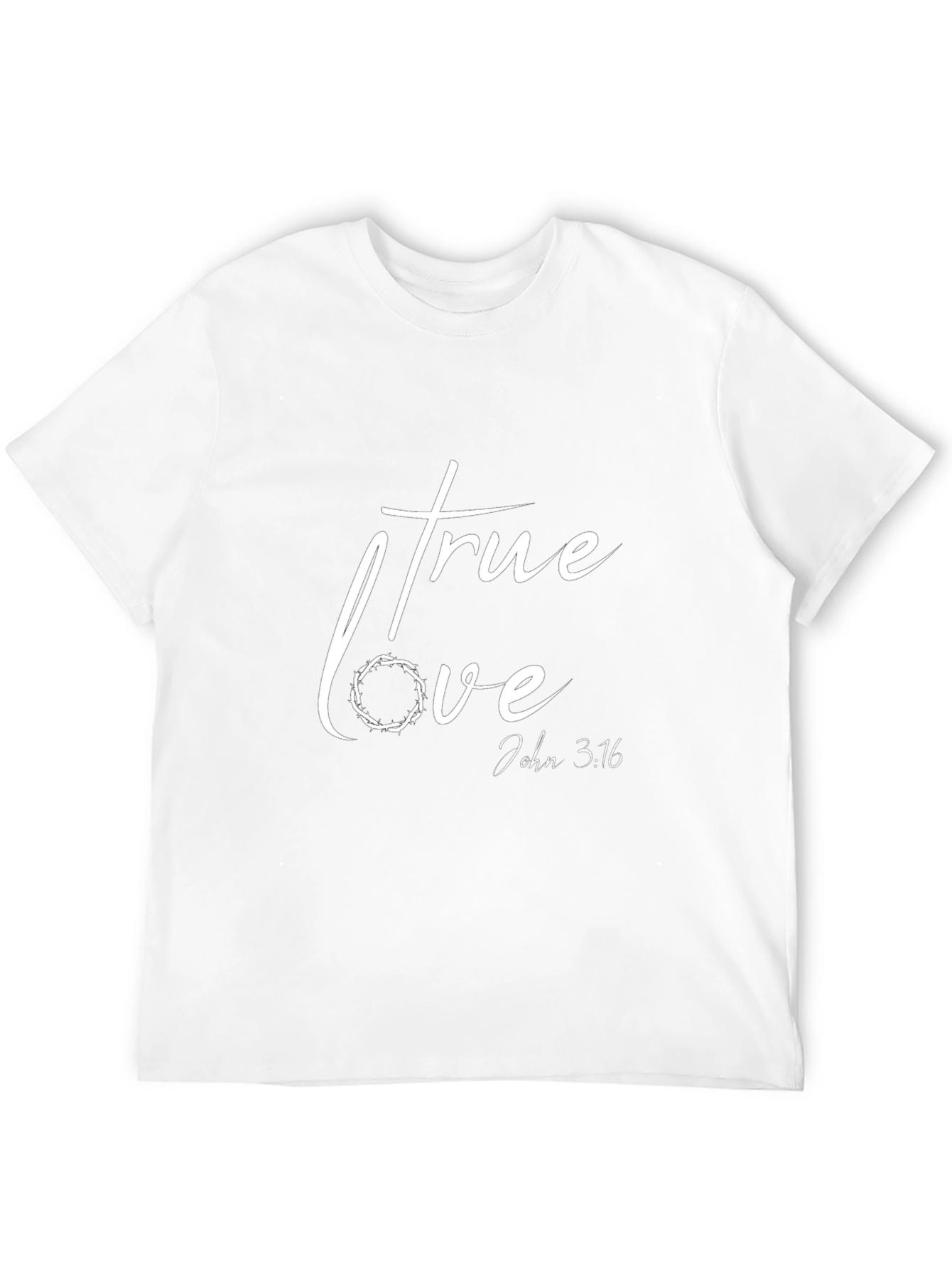 True Love John 3:16 Black T-Shirt