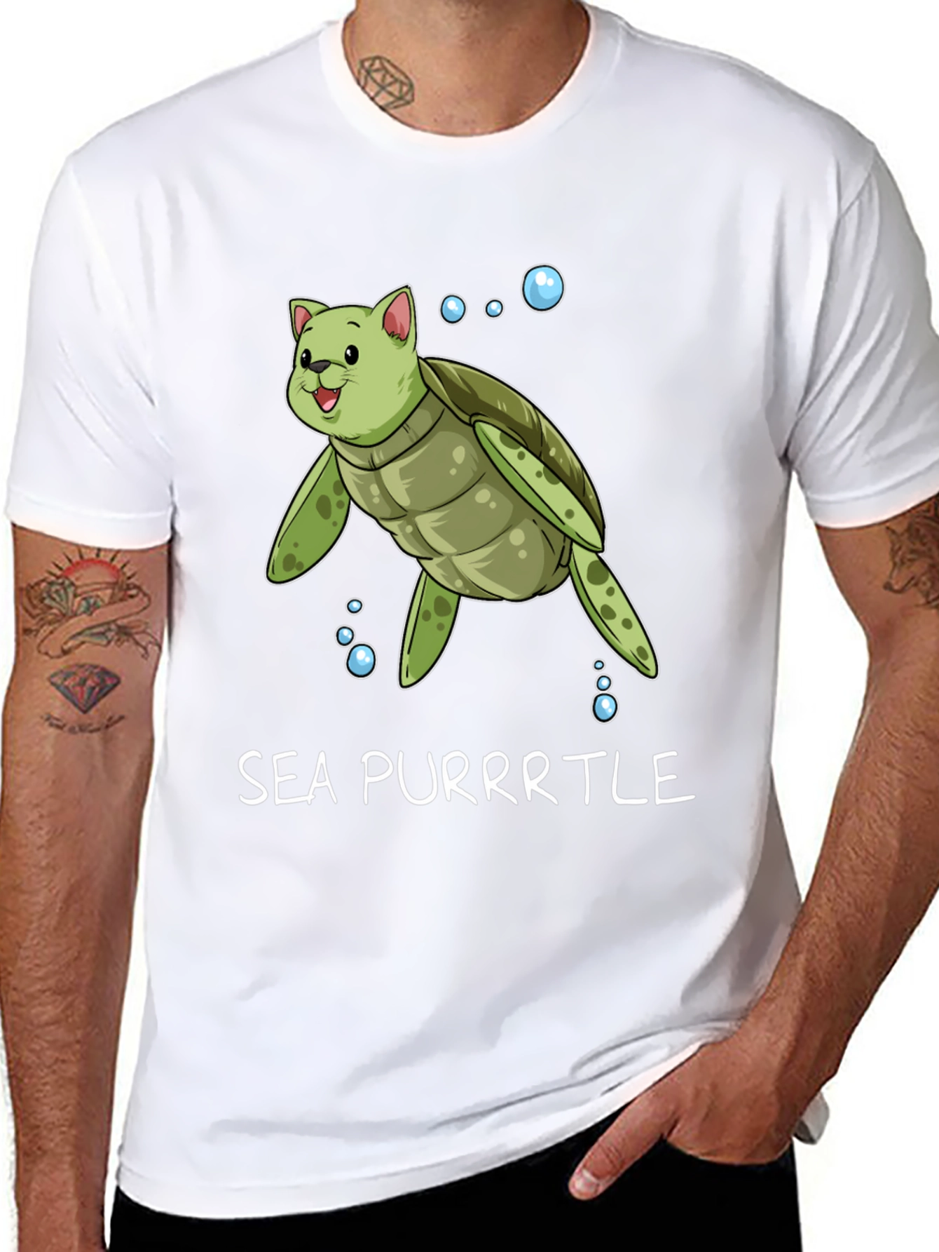 Sea Purrtle T-Shirt - Cat Turtle Hybrid