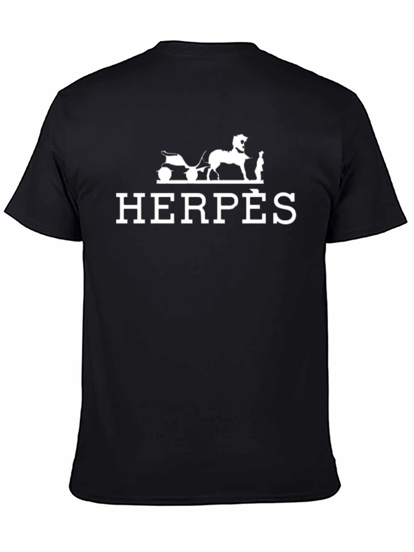 Black HERPÈS Graphic T-Shirt
