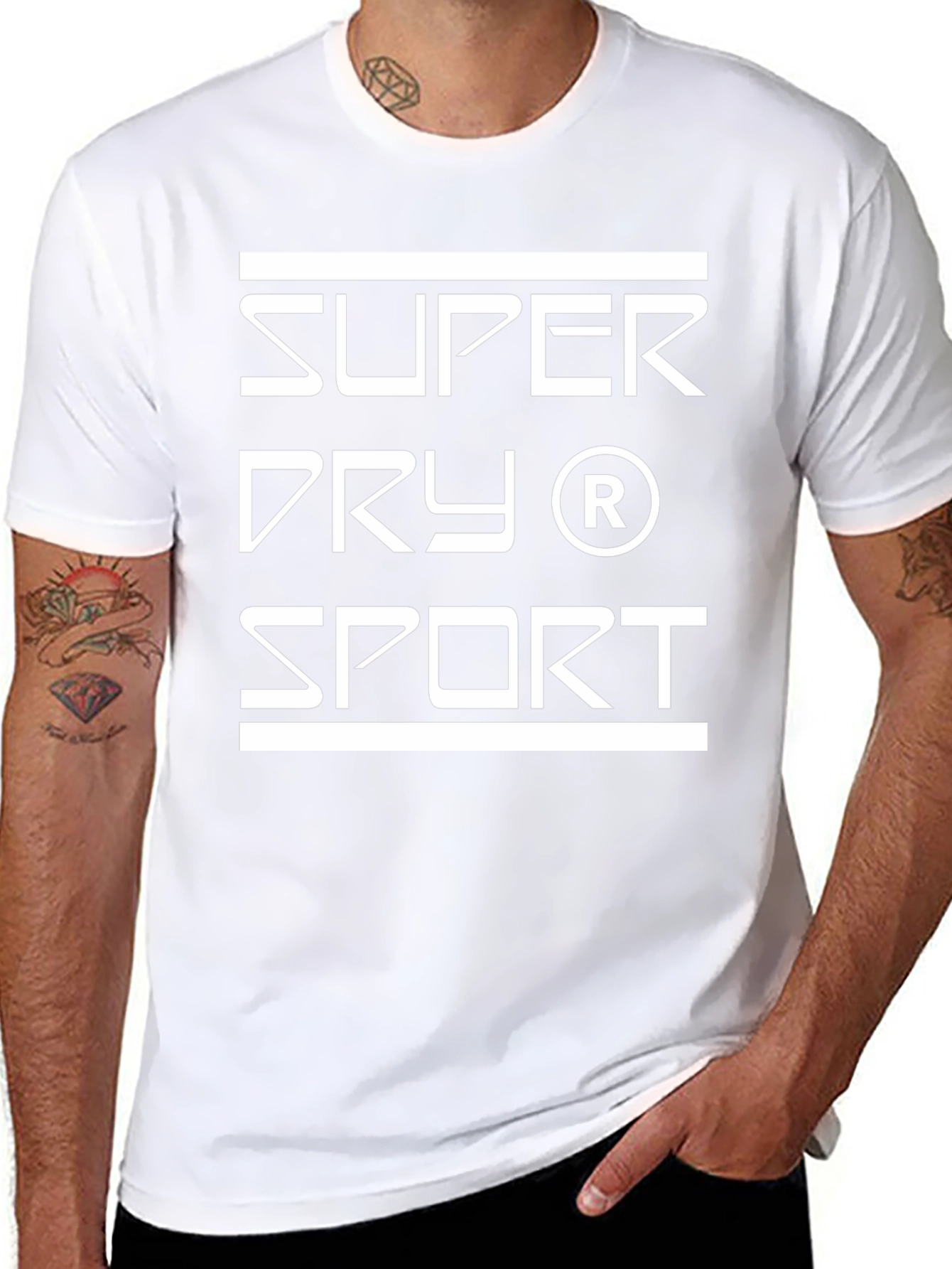 Super Dry Sport Graphic Black T-Shirt