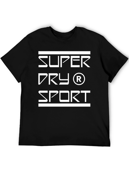 Super Dry Sport Graphic Black T-Shirt