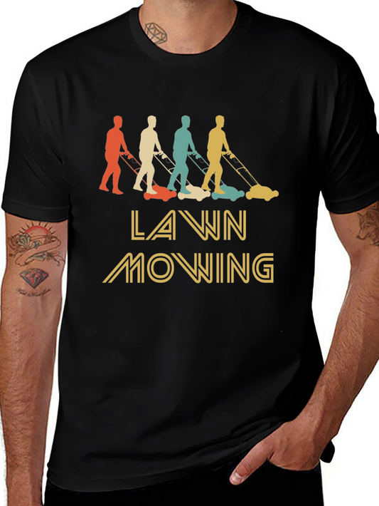 Retro Lawn Mowing T-Shirt