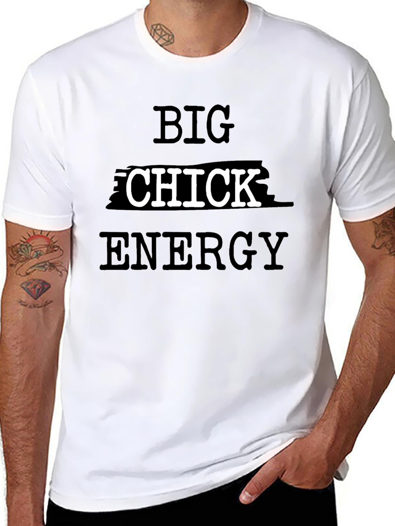 Big Chick Energy Black T-Shirt