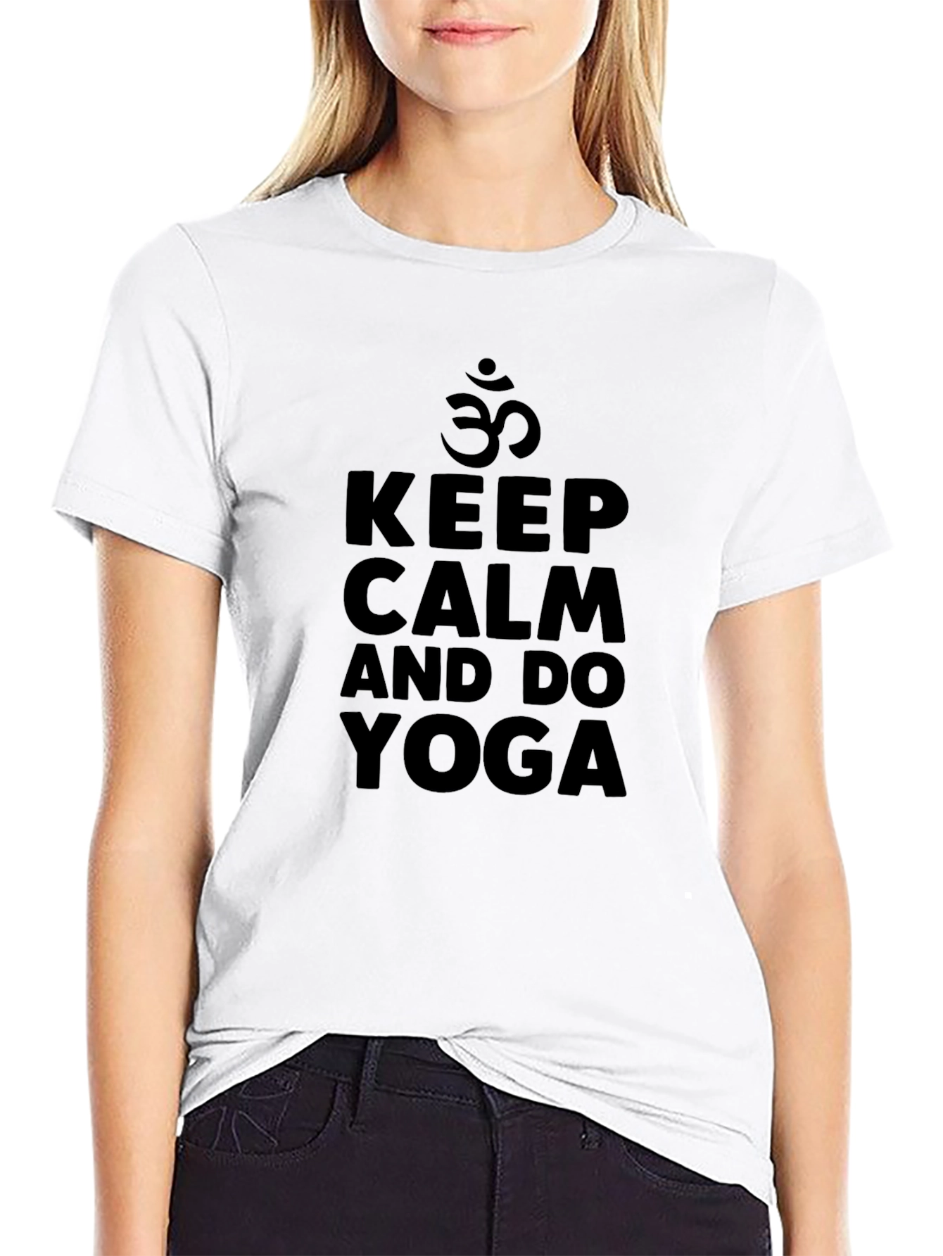 Keep Calm Yoga T-Shirt - Stylish & Comfortable