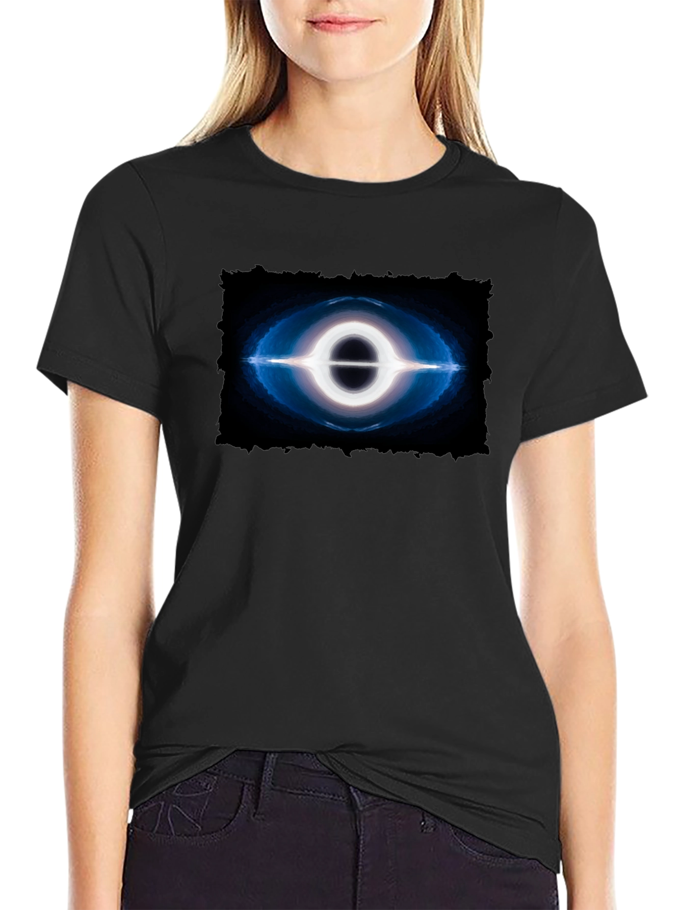 Black Hole Graphic Tee - Premium Cotton Comfort
