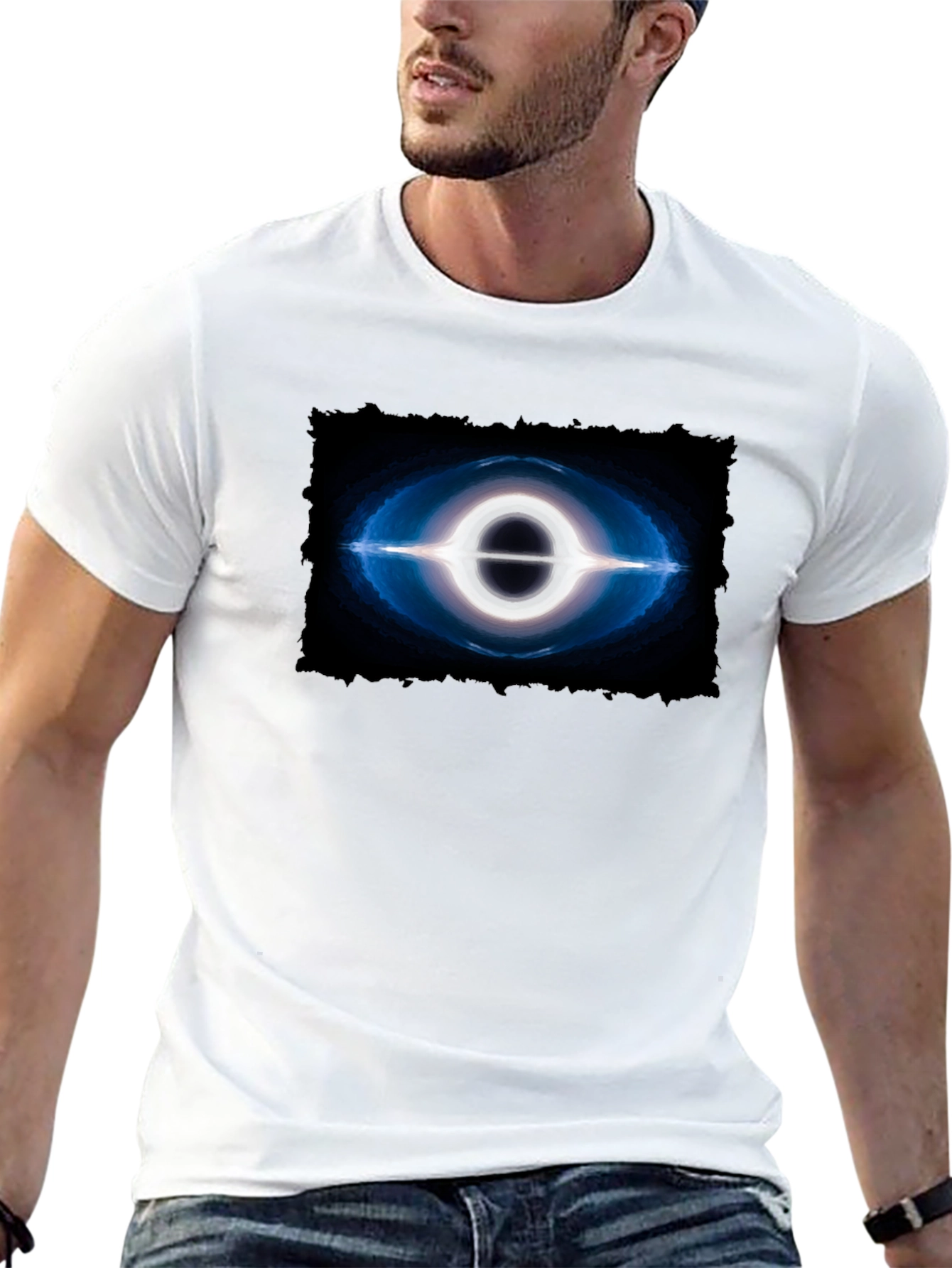 Black Hole Graphic Tee - Premium Cotton Comfort