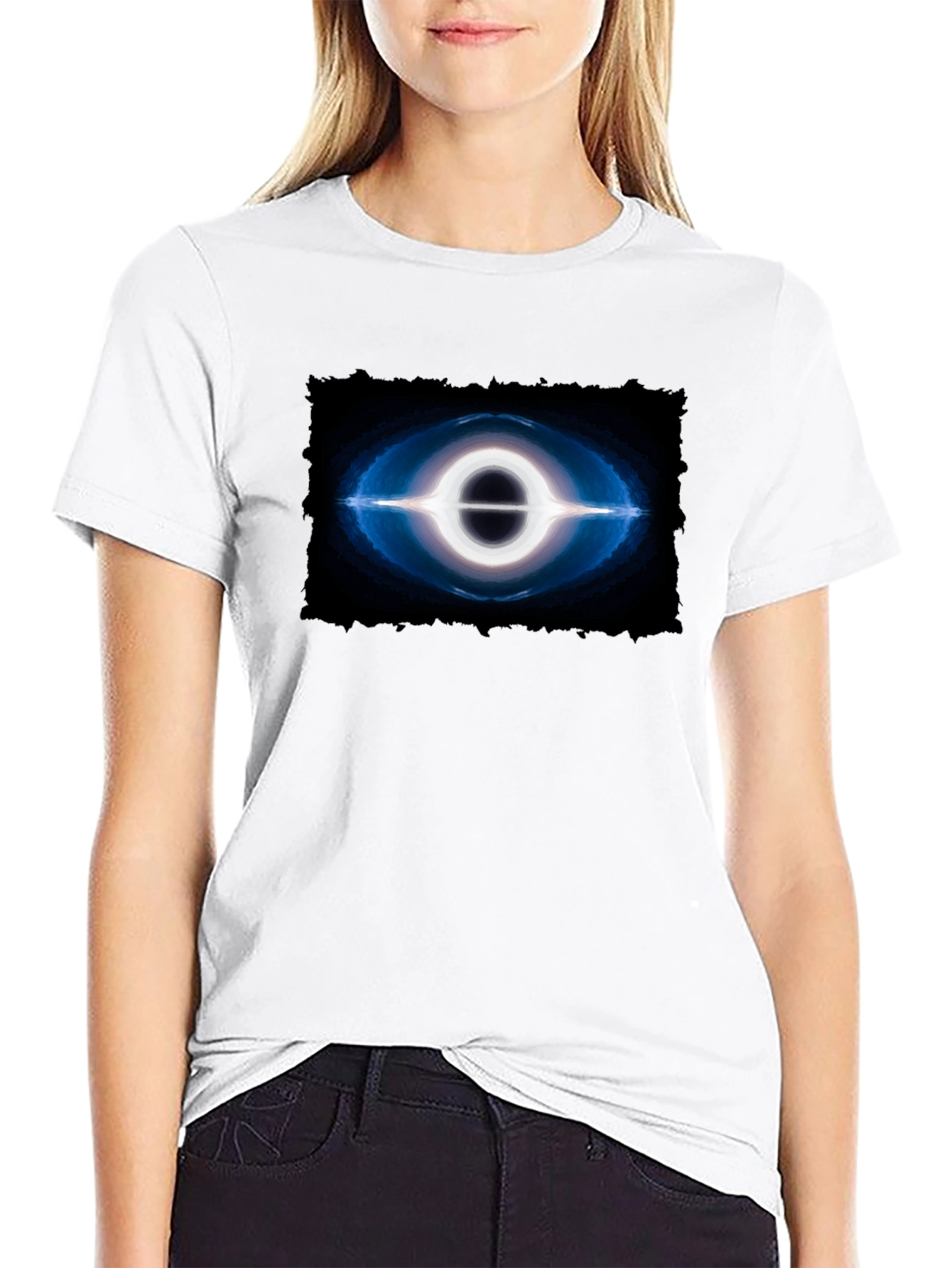Black Hole Graphic Tee - Premium Cotton Comfort