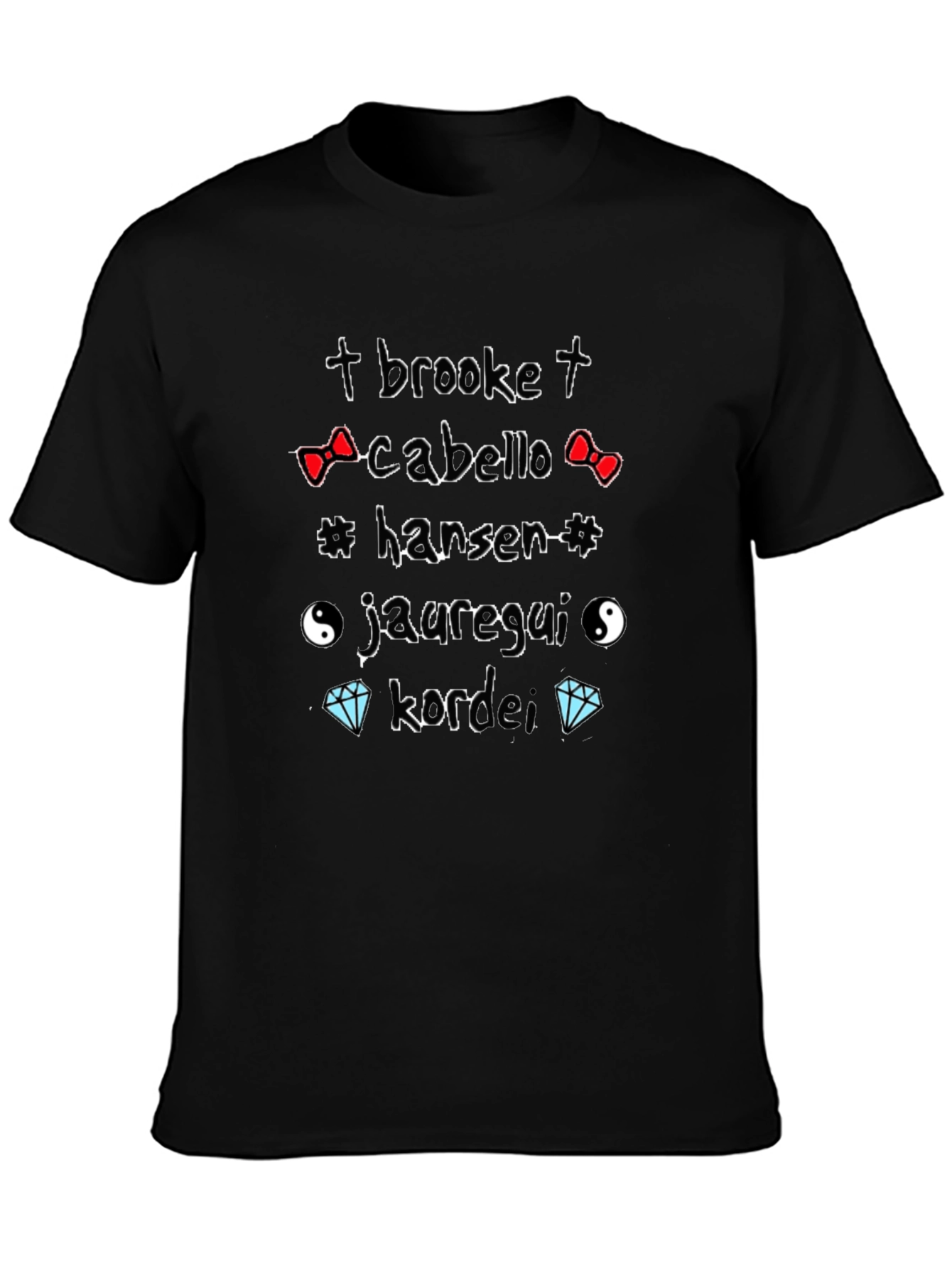 Black Graphic Tee - Fifth Harmony Tribute
