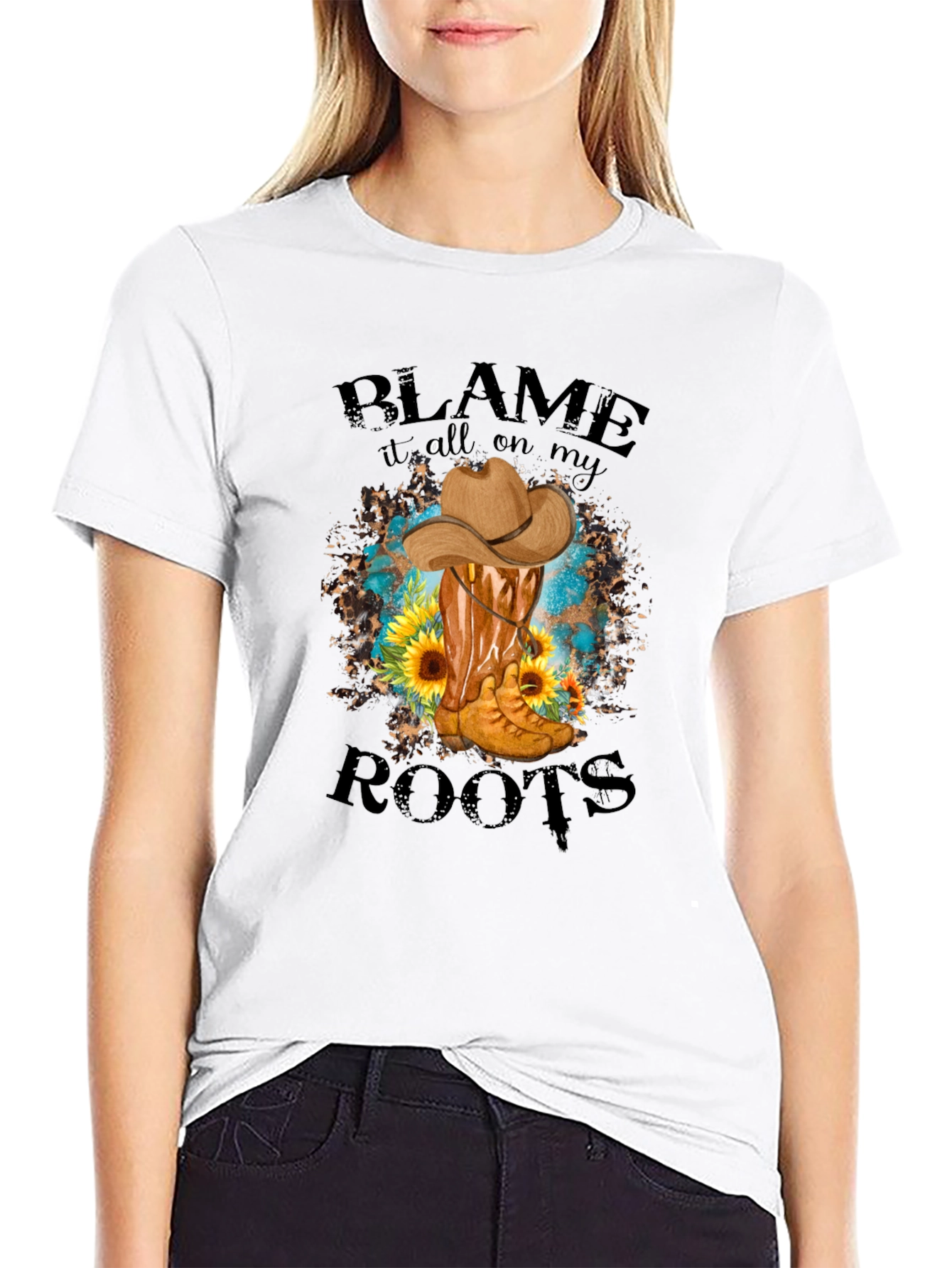 Blame It On My Roots Graphic Tee