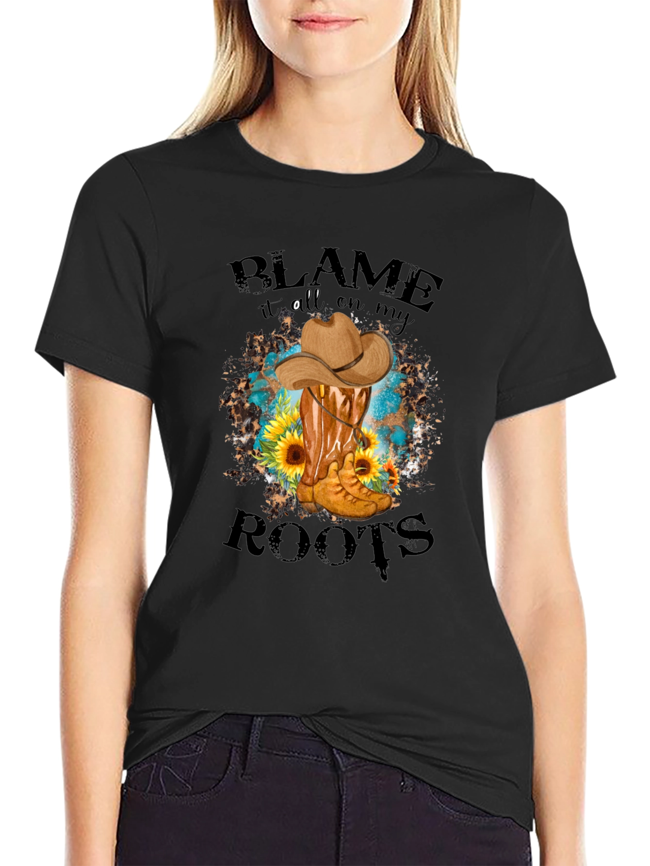 Blame It On My Roots Graphic Tee
