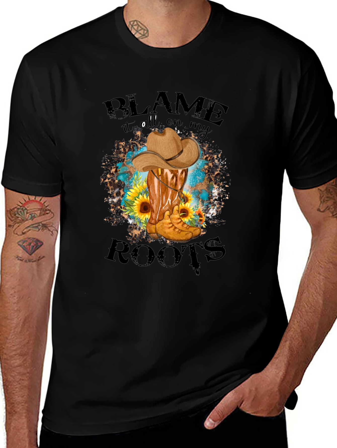 Blame It On My Roots Graphic Tee